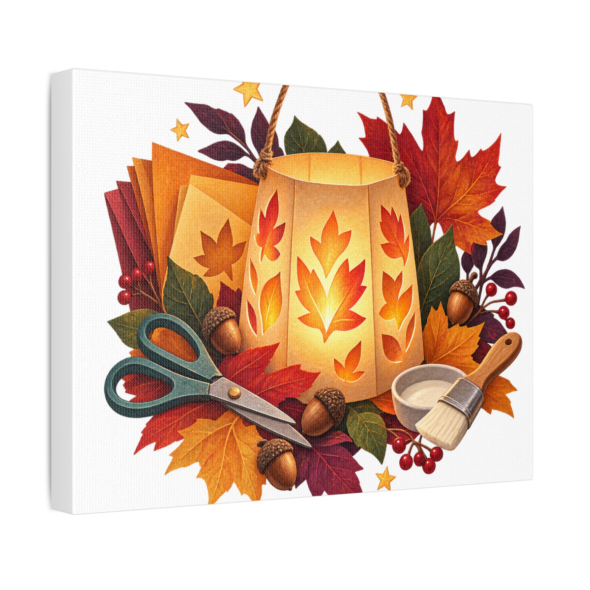 Autumn Lantern Making Workshop Canvas