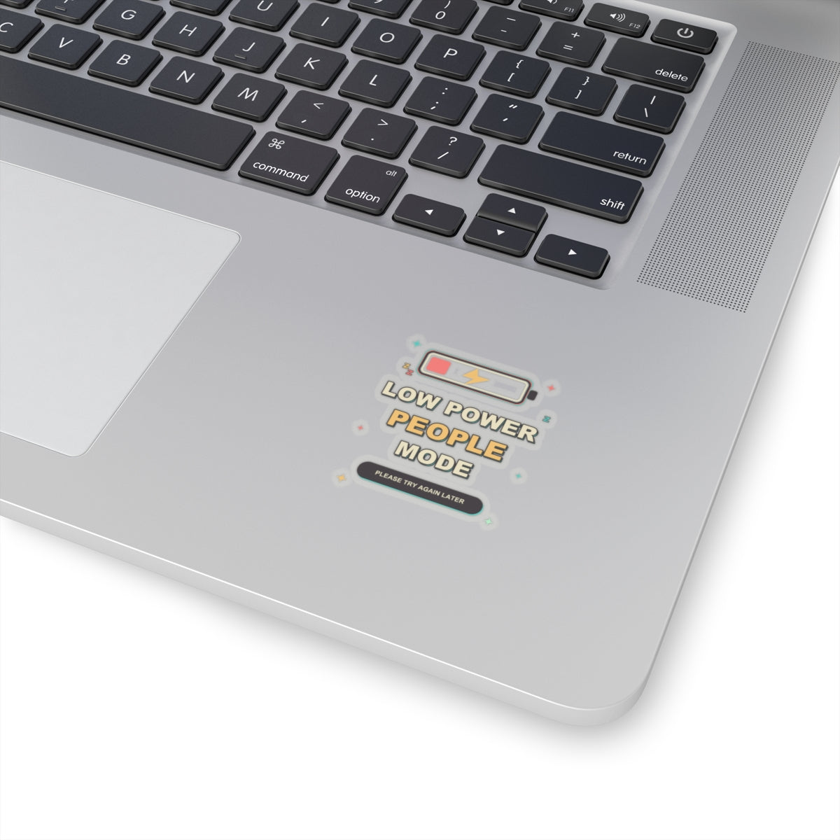 Low Power People Mode Funny Introvert Social Battery Sticker