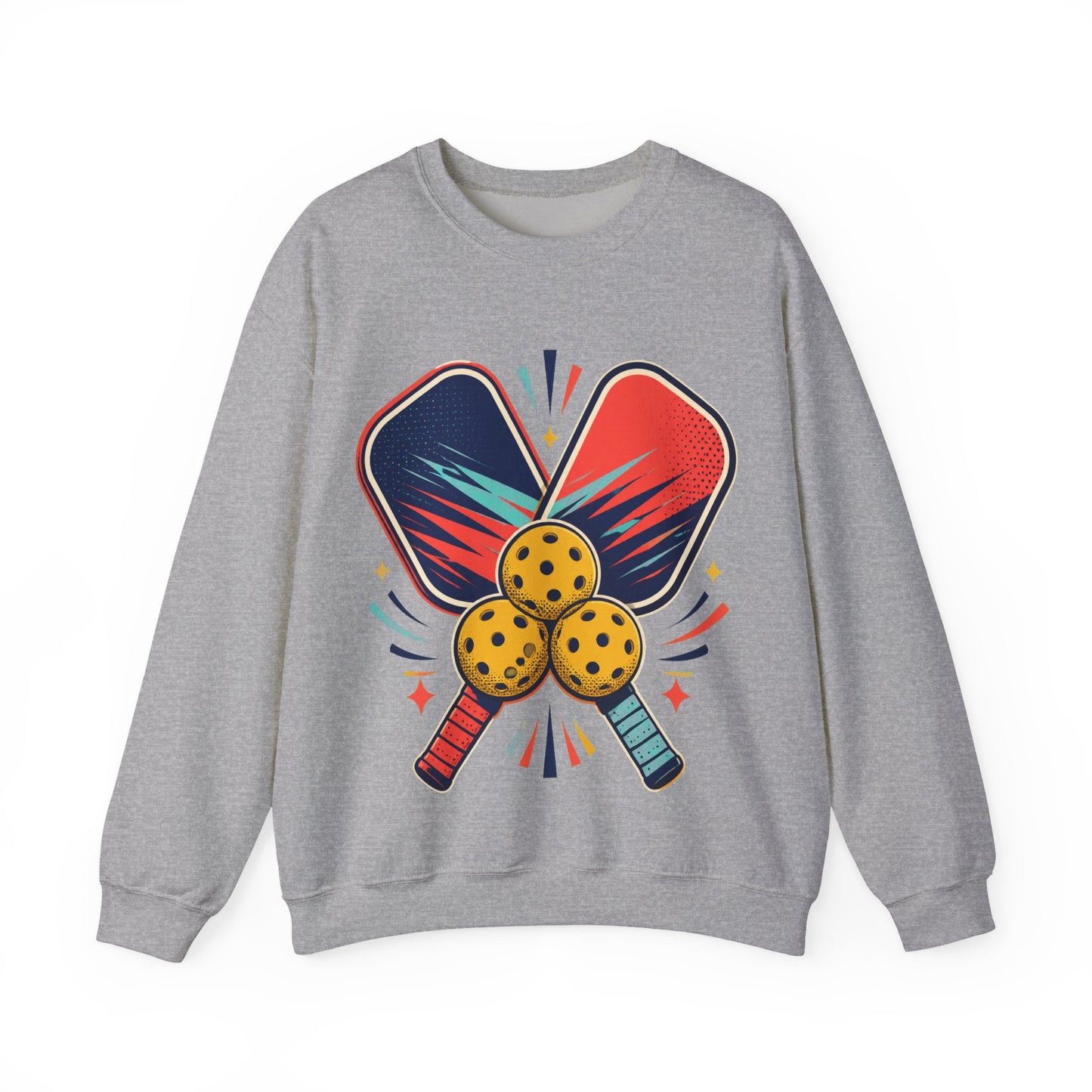Retro Pickleball Paddles Recreational Sports Sweatshirt