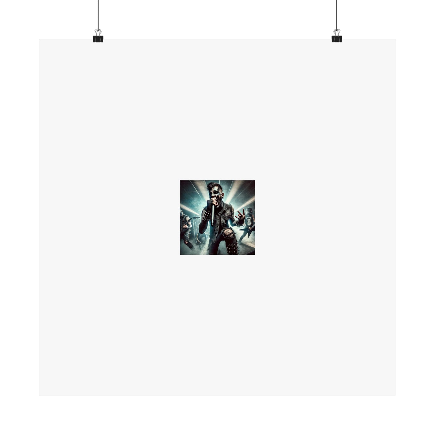 Punk Rock Vocalist Stage Energy Music Room Poster