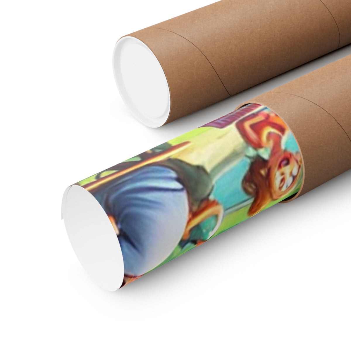 Chaotic Picnic Duck Funny Summer Wall Art Poster