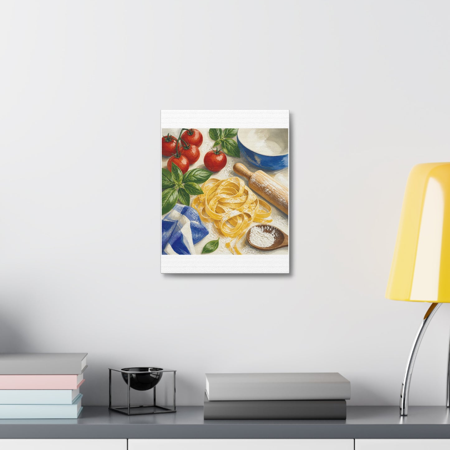 Fresh Pasta Making Kitchen Art Canvas Art