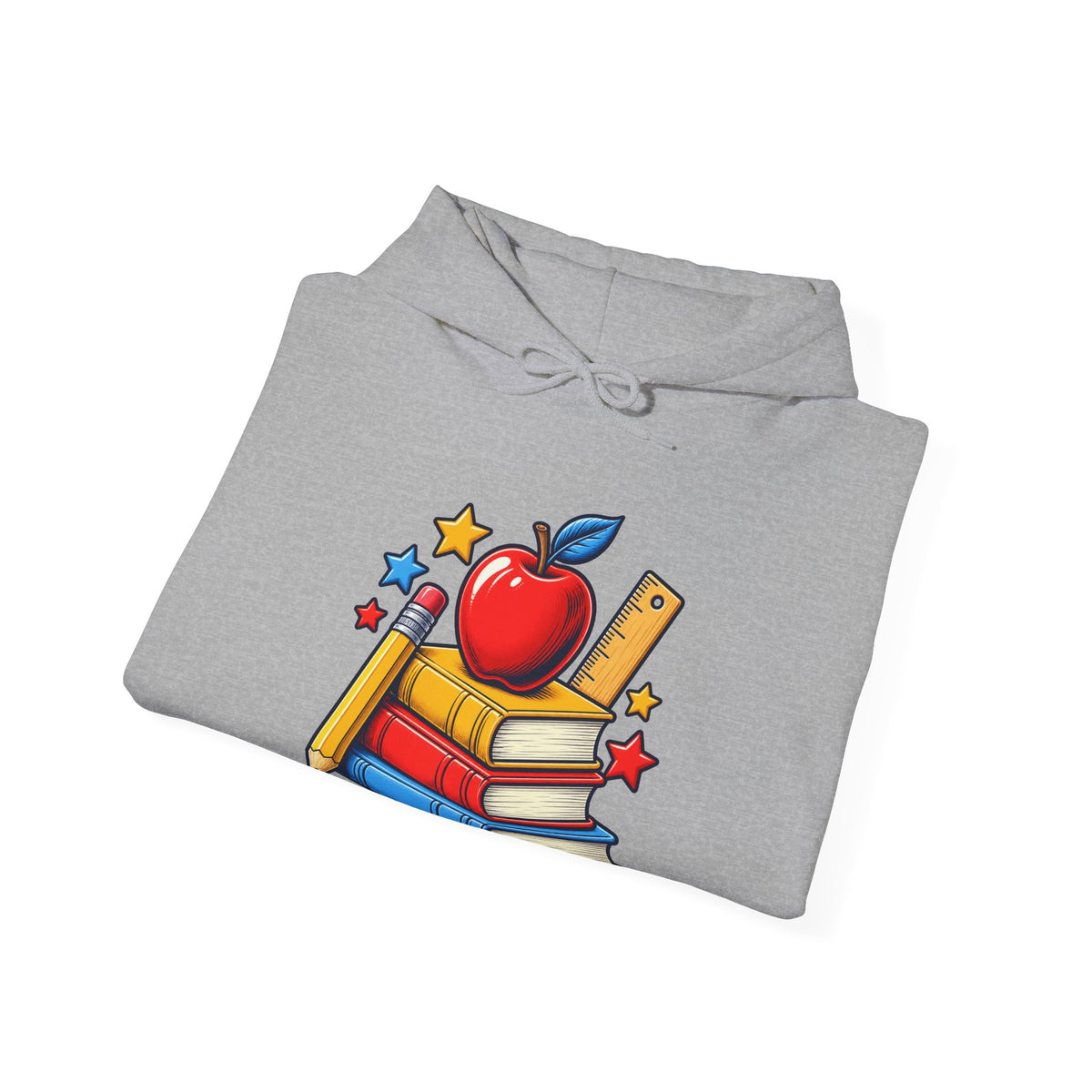 Retro School Books Apple Teacher Appreciation Hoodie