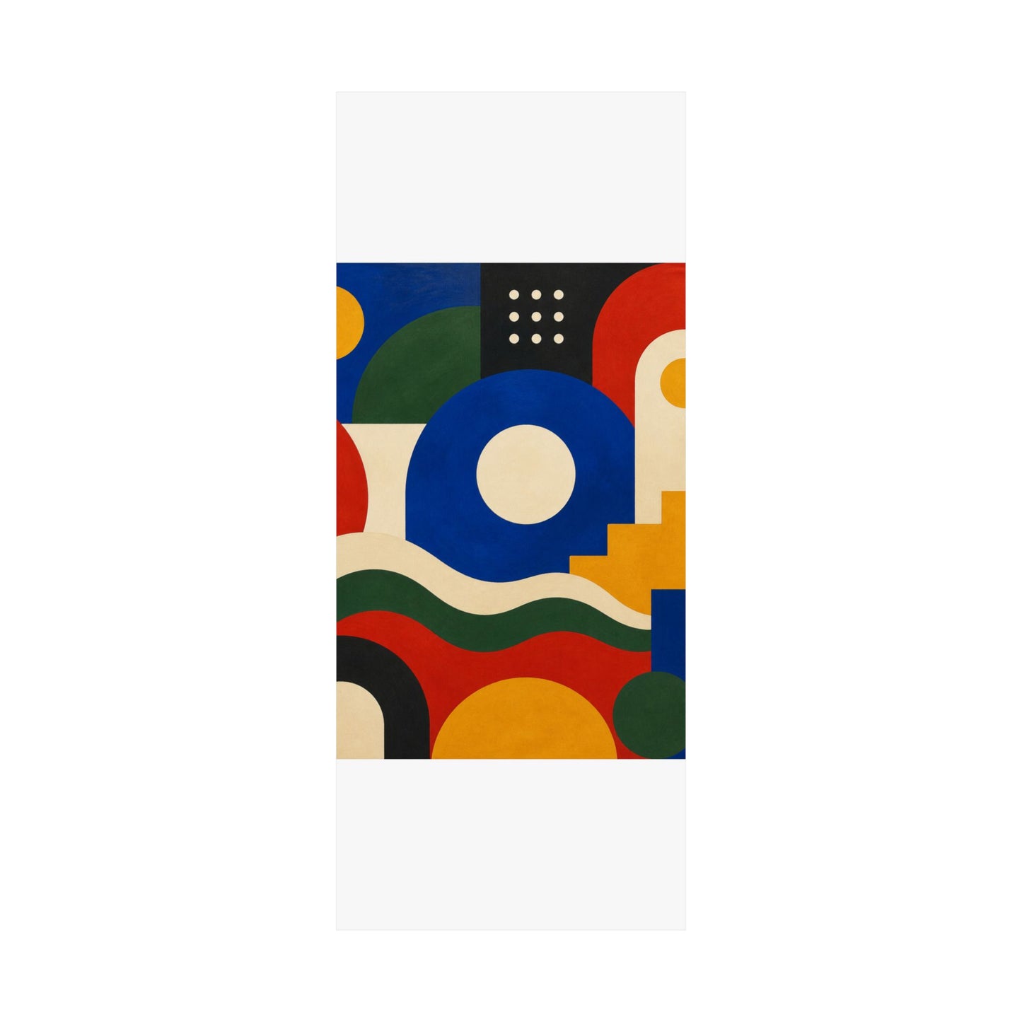 Bold Geometric Balance Abstract Art Poster