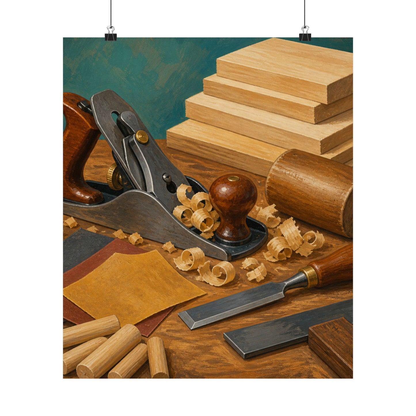 Classic Woodworking Tools Hobby Poster