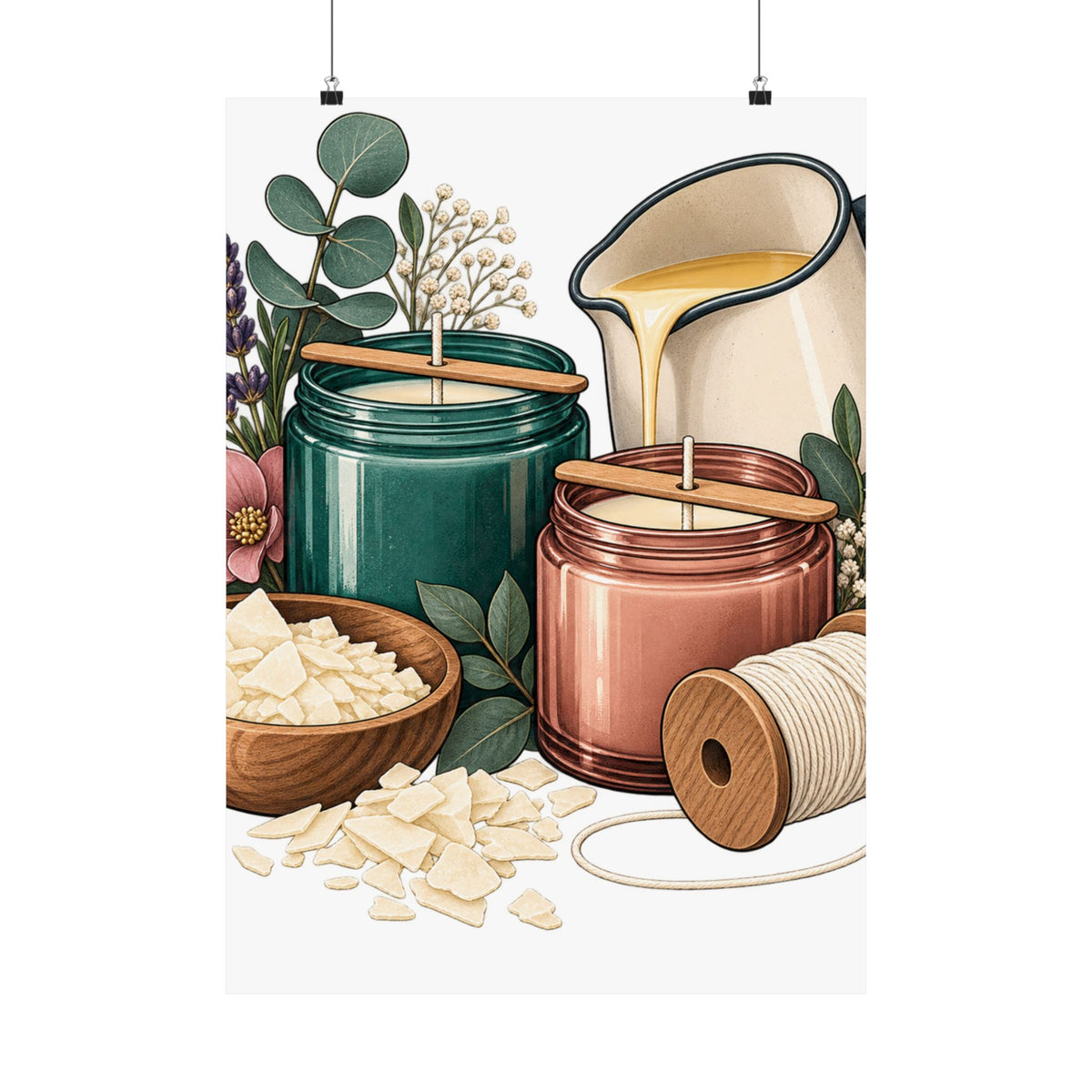 Artisan Candle Making Workshop Poster