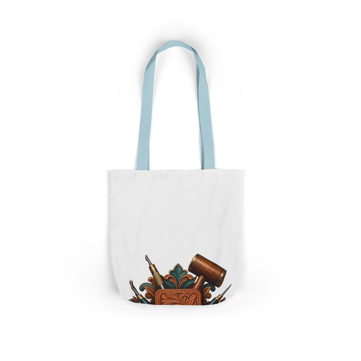 Traditional Leather Tooling Workshop Tote Bag
