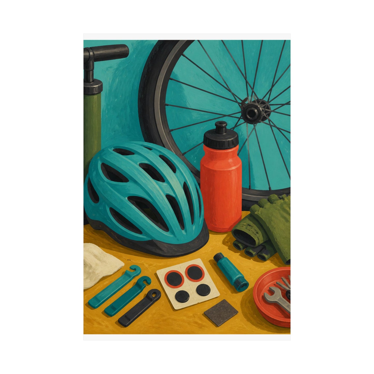 Everyday Bicycle Workshop Art Poster