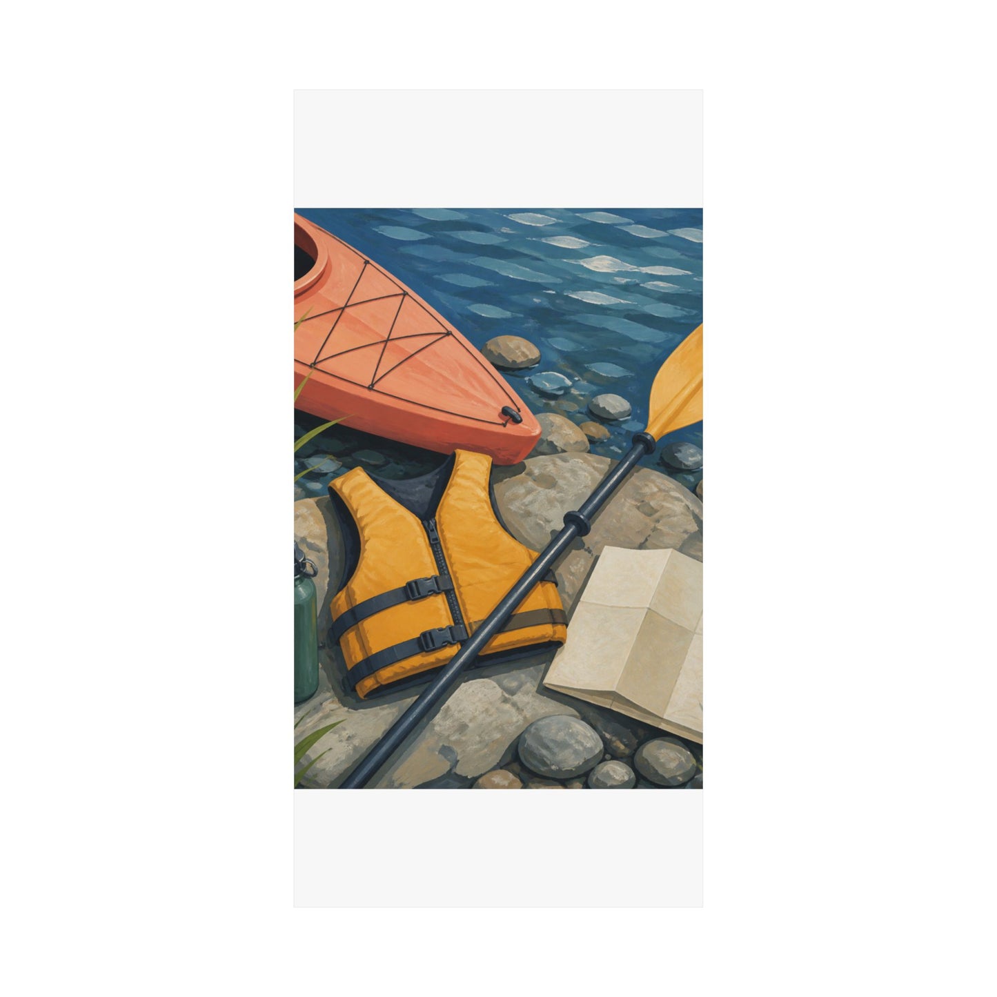 Calm Kayaking Adventure Art Poster