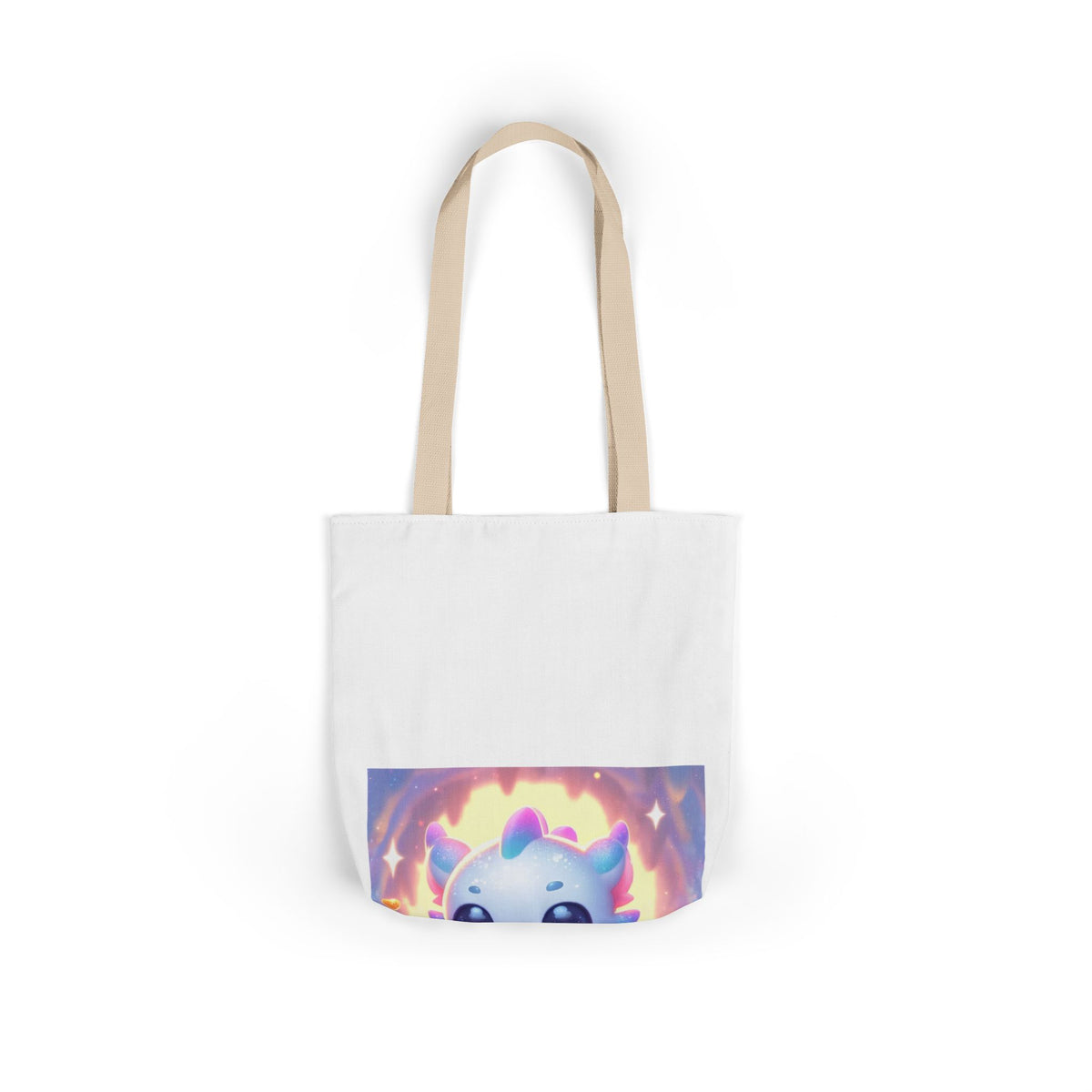 Pastel Treasure Dragon Kawaii Fantasy Canvas Tote Bag