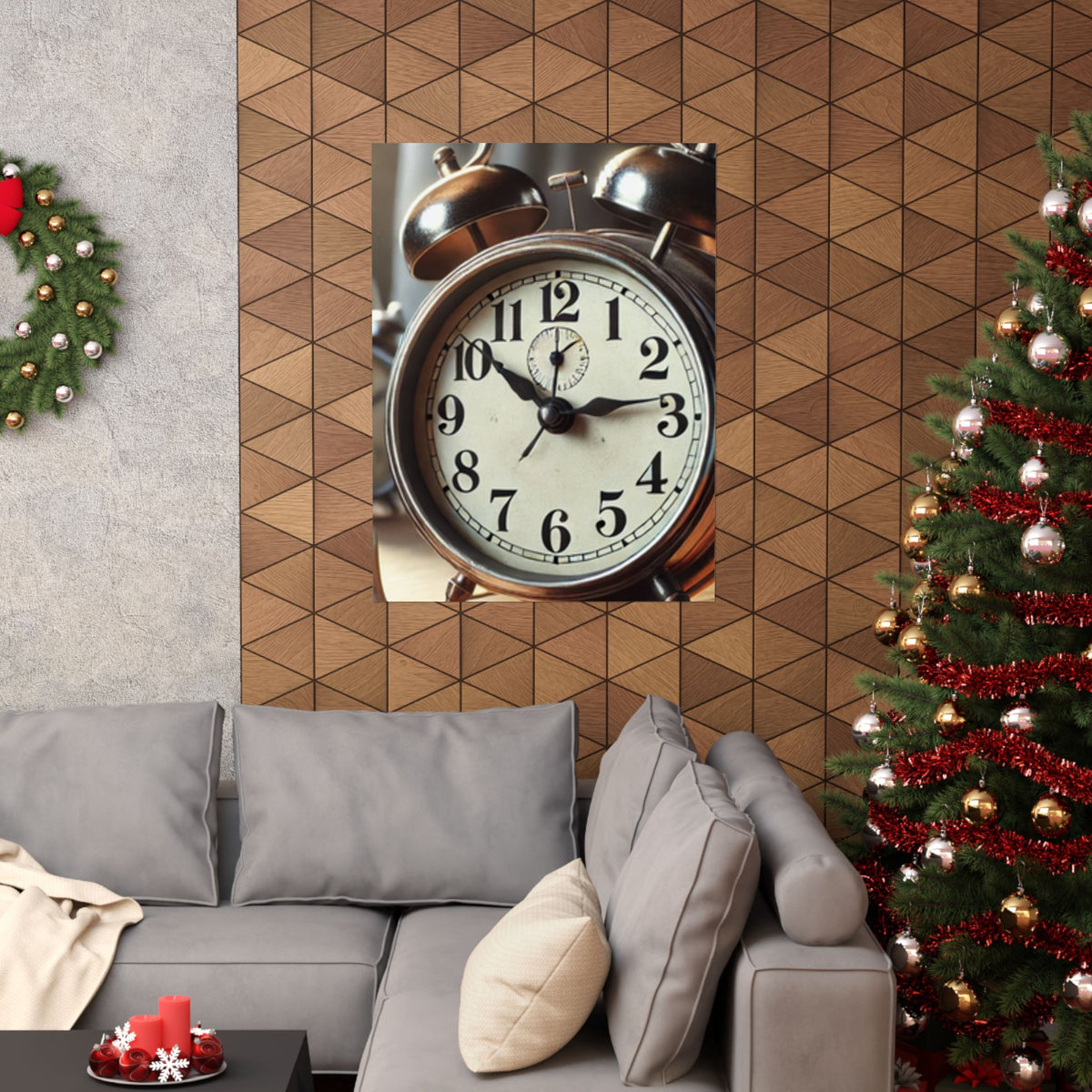 Vintage Alarm Clock Morning Routine Classic Clock Poster