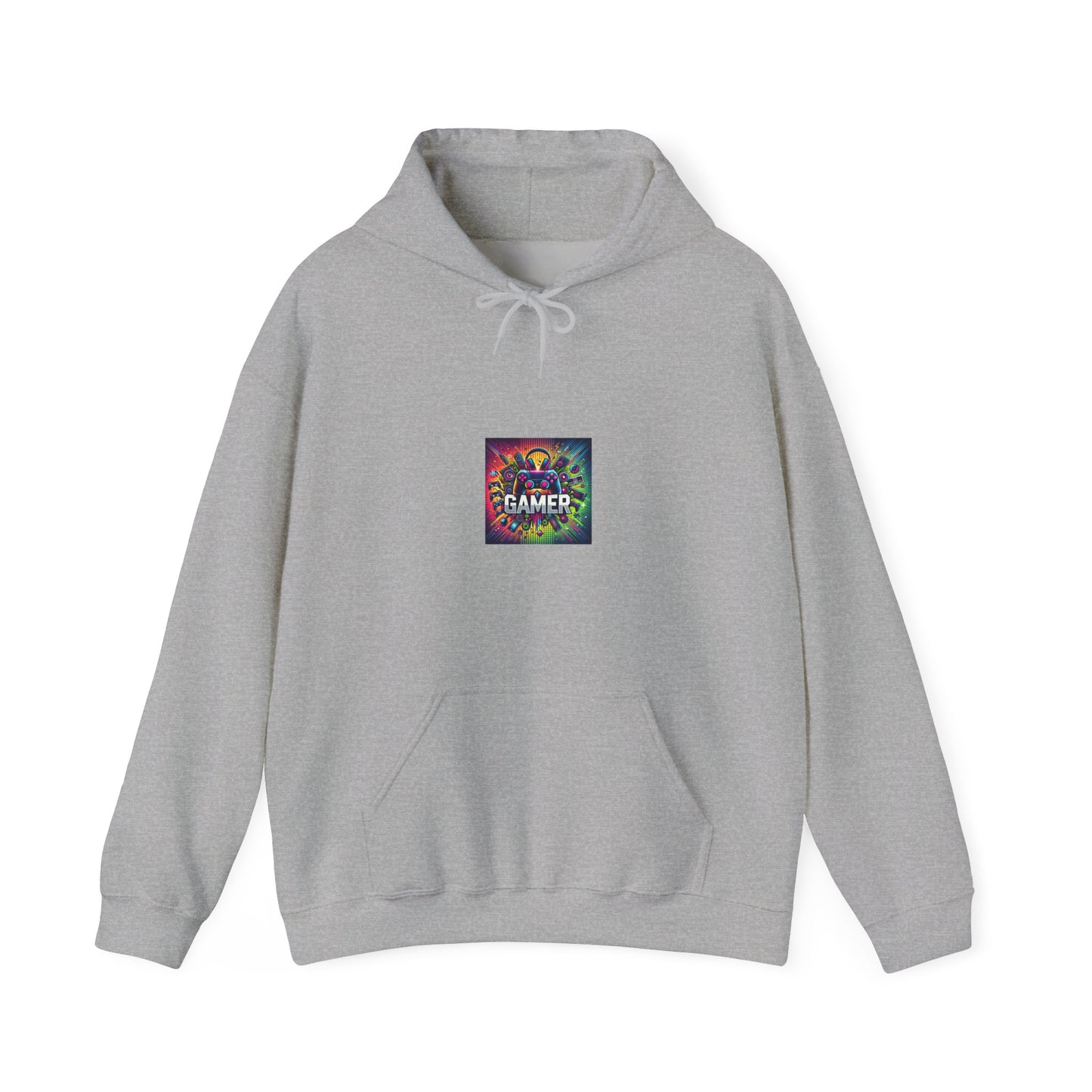 Neon Gamer Energy Retro Arcade Gaming Graphic Hoodie Gift