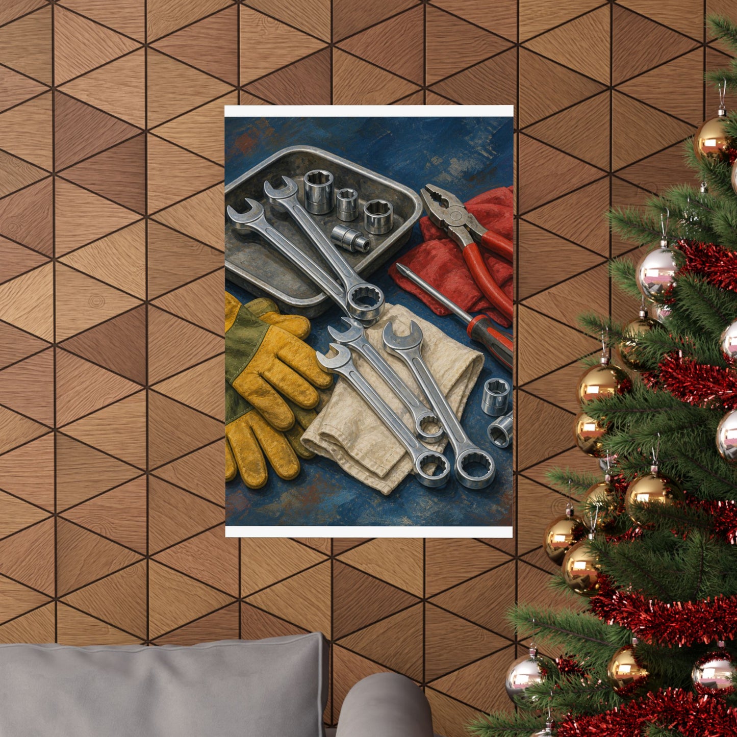Classic Mechanic Hand Tools Art Poster