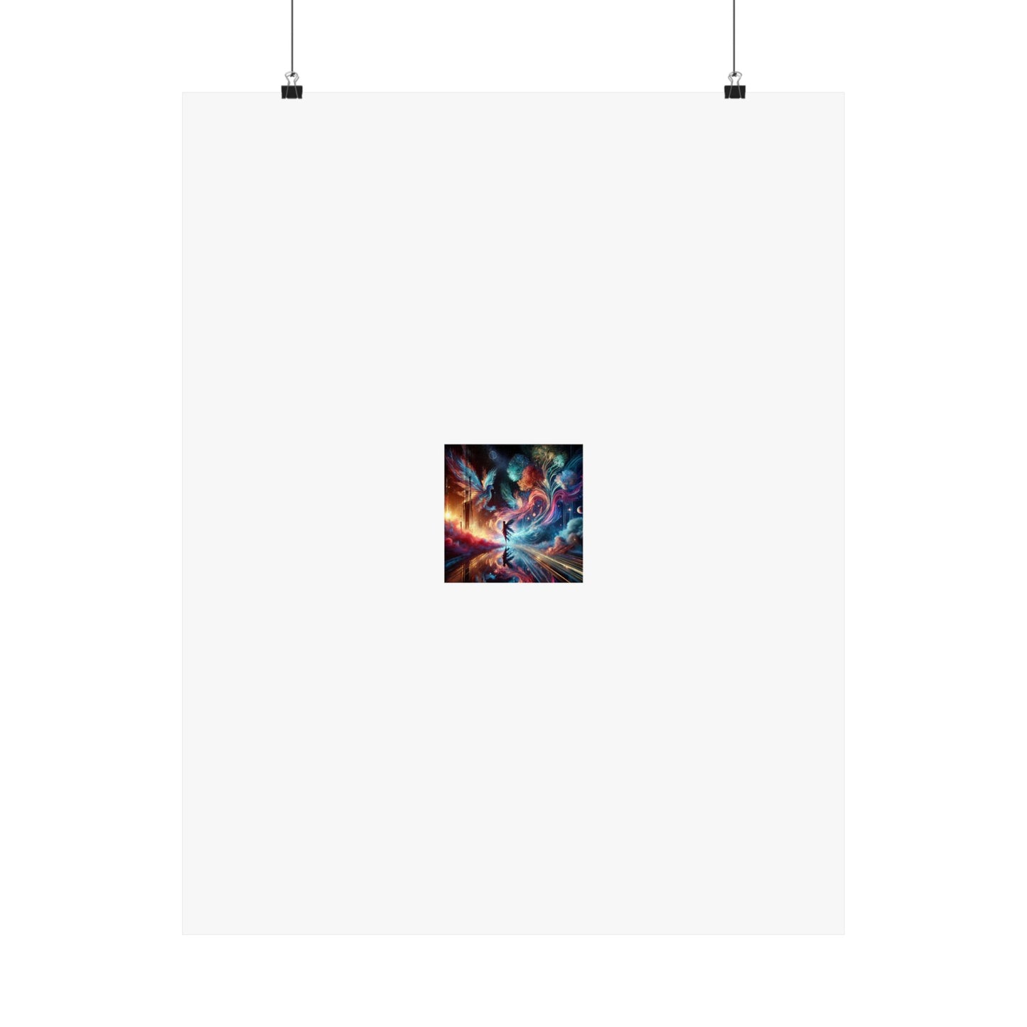 Cosmic Aurora Dancer Dreamscape Celestial Dance Poster