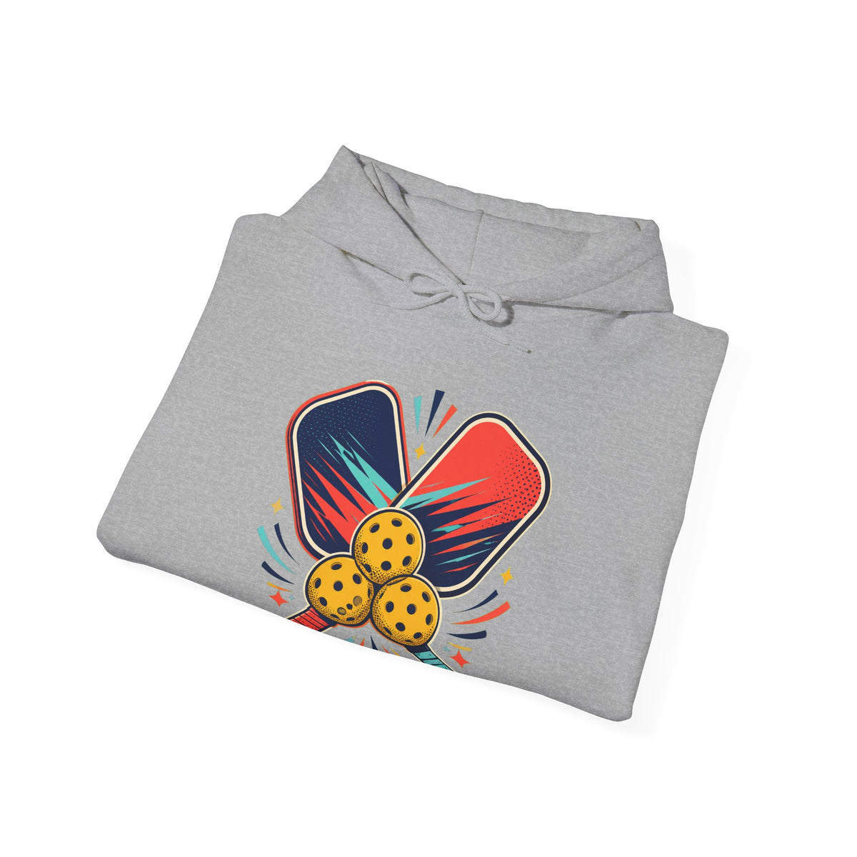 Retro Pickleball Paddles Recreational Sports Hoodie