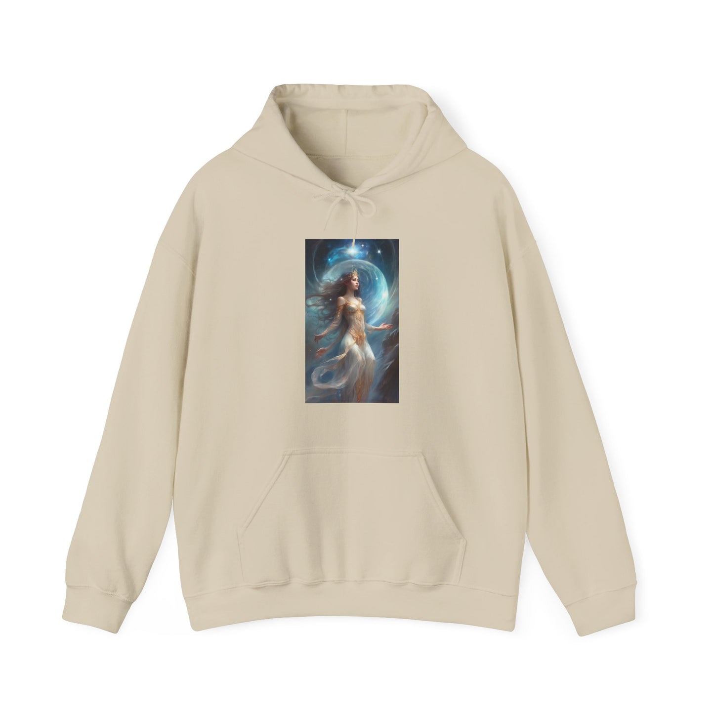 Lunar Celestial Queen Fantasy Portrait Hoodie