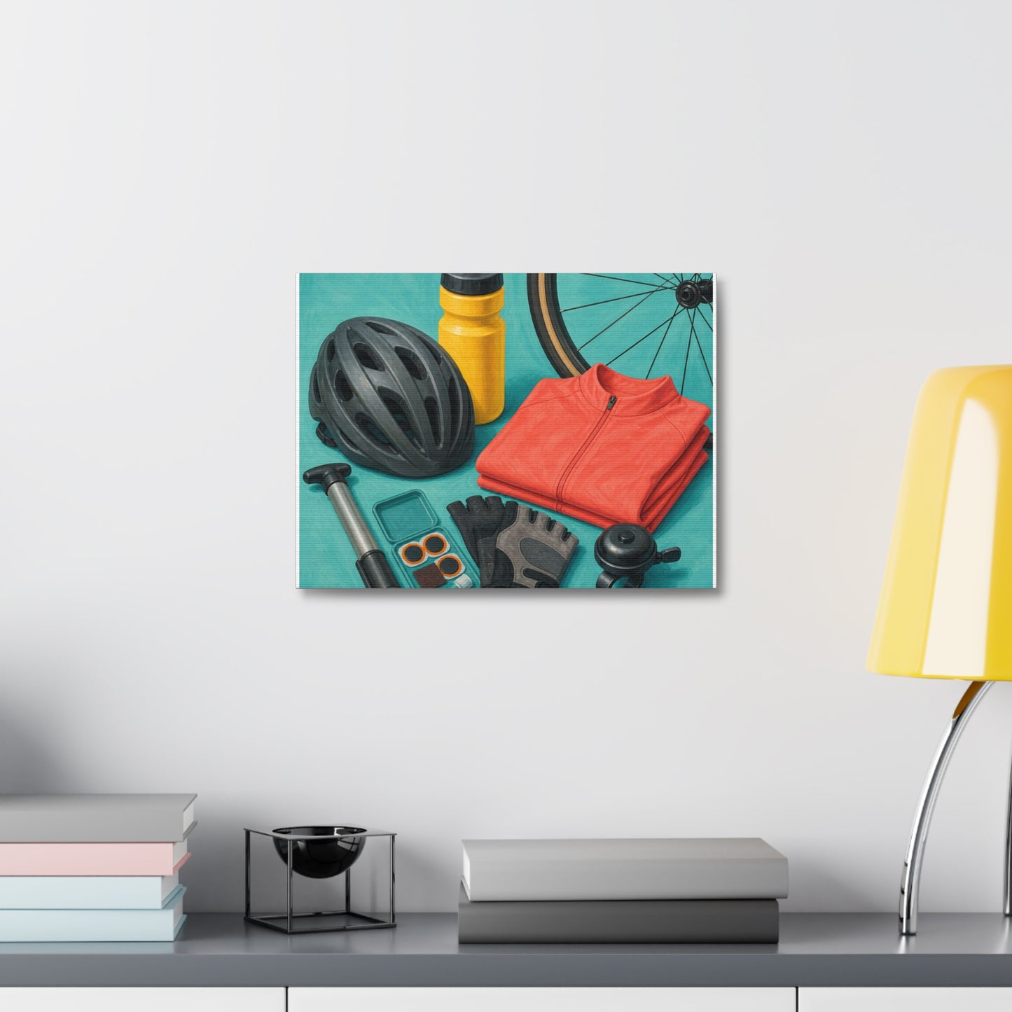 Colorful Cycling Gear Hobby Canvas Art