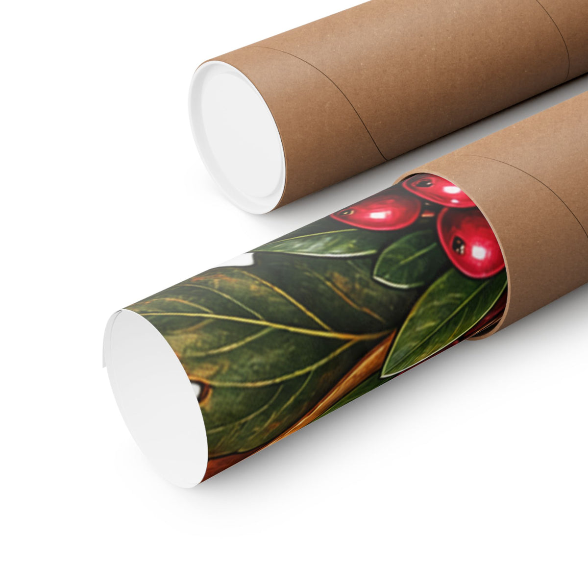 Autumn Oak Lantern and Acorns Poster