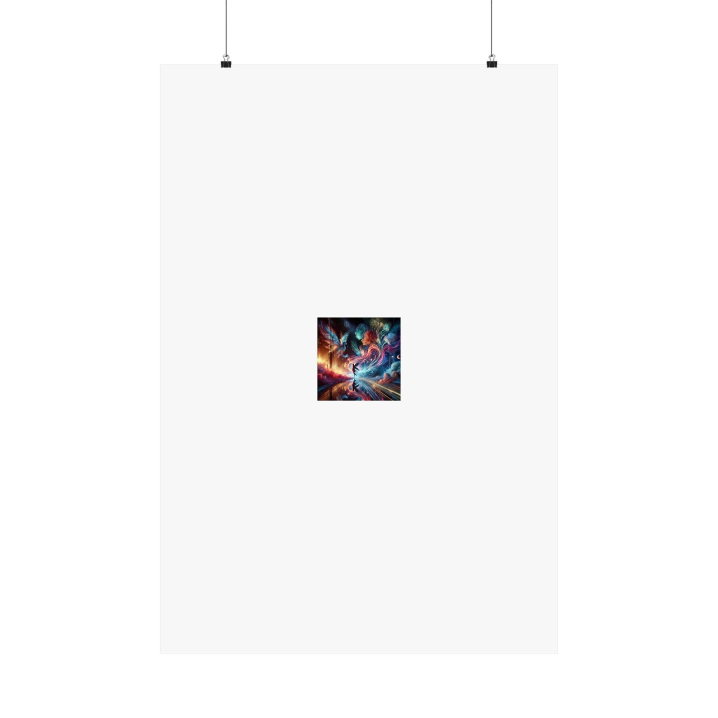 Cosmic Aurora Dancer Dreamscape Celestial Dance Poster