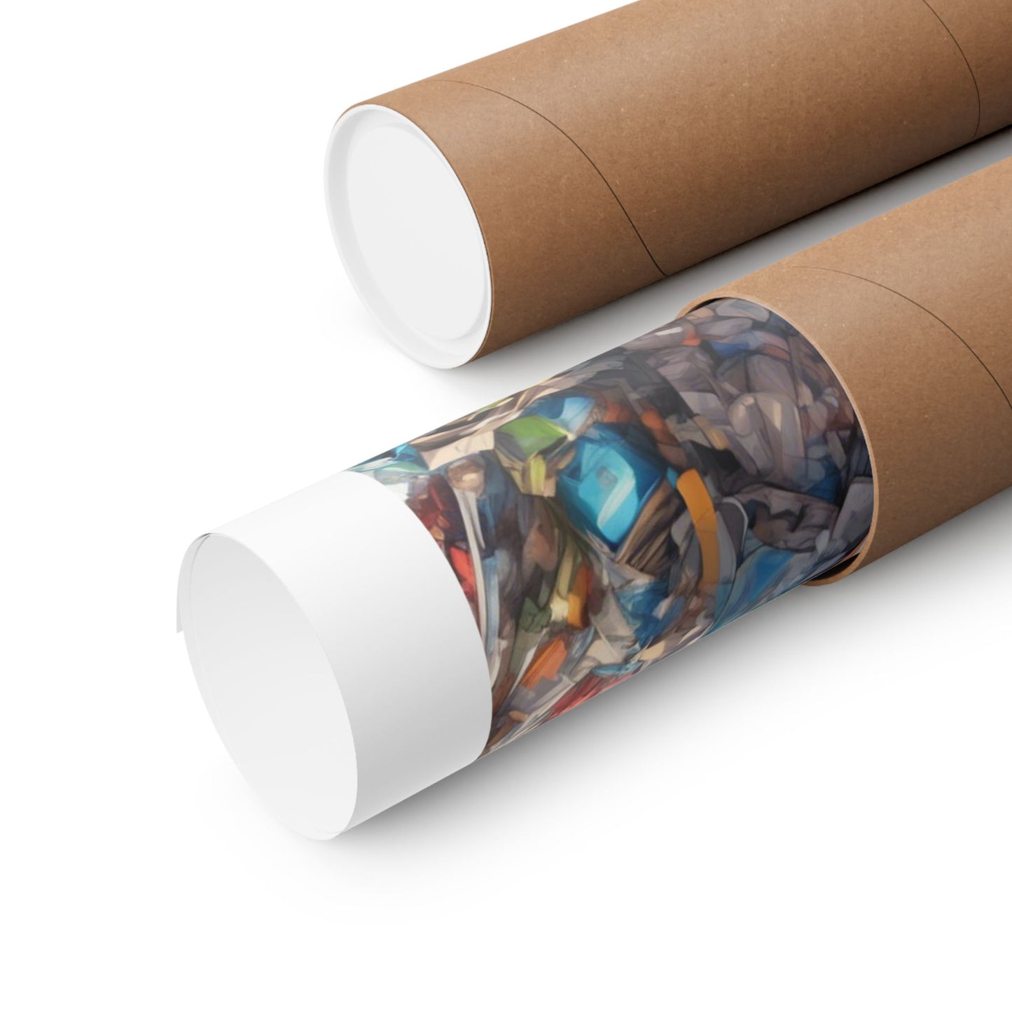 Recycling Rescue Anime Heroine Eco Street Art Poster