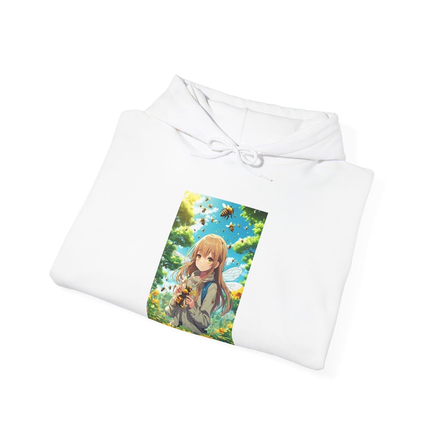Bee Fairy Garden Anime Nature Art Hoodie