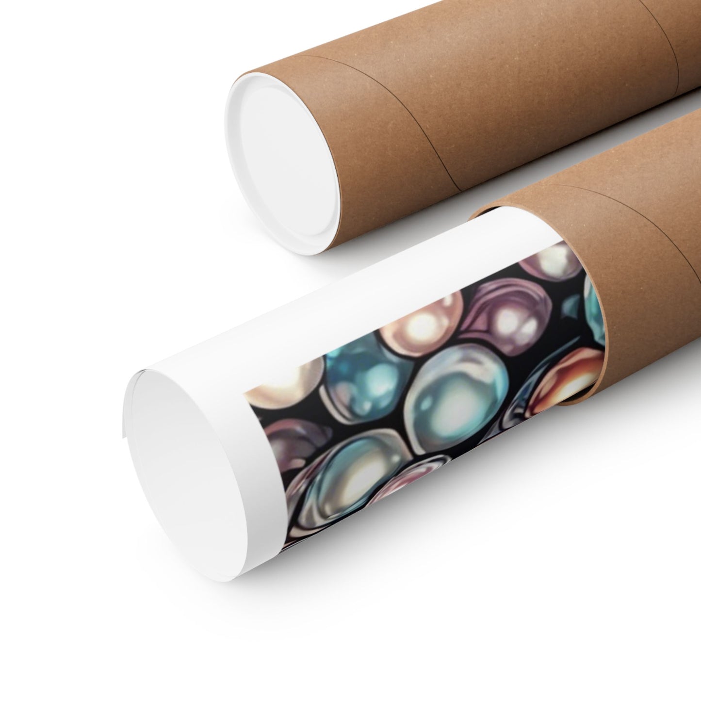 Pearl Bubble Pattern Abstract Gift Art Poster