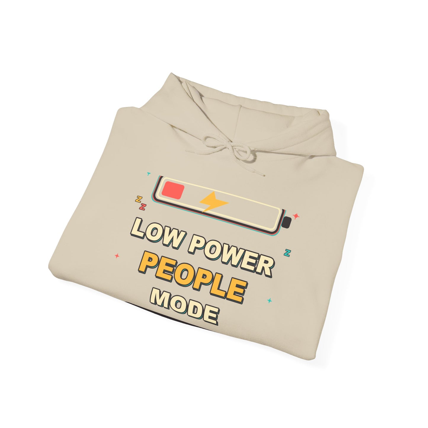 Low Power People Mode Funny Introvert Social Battery Hoodie