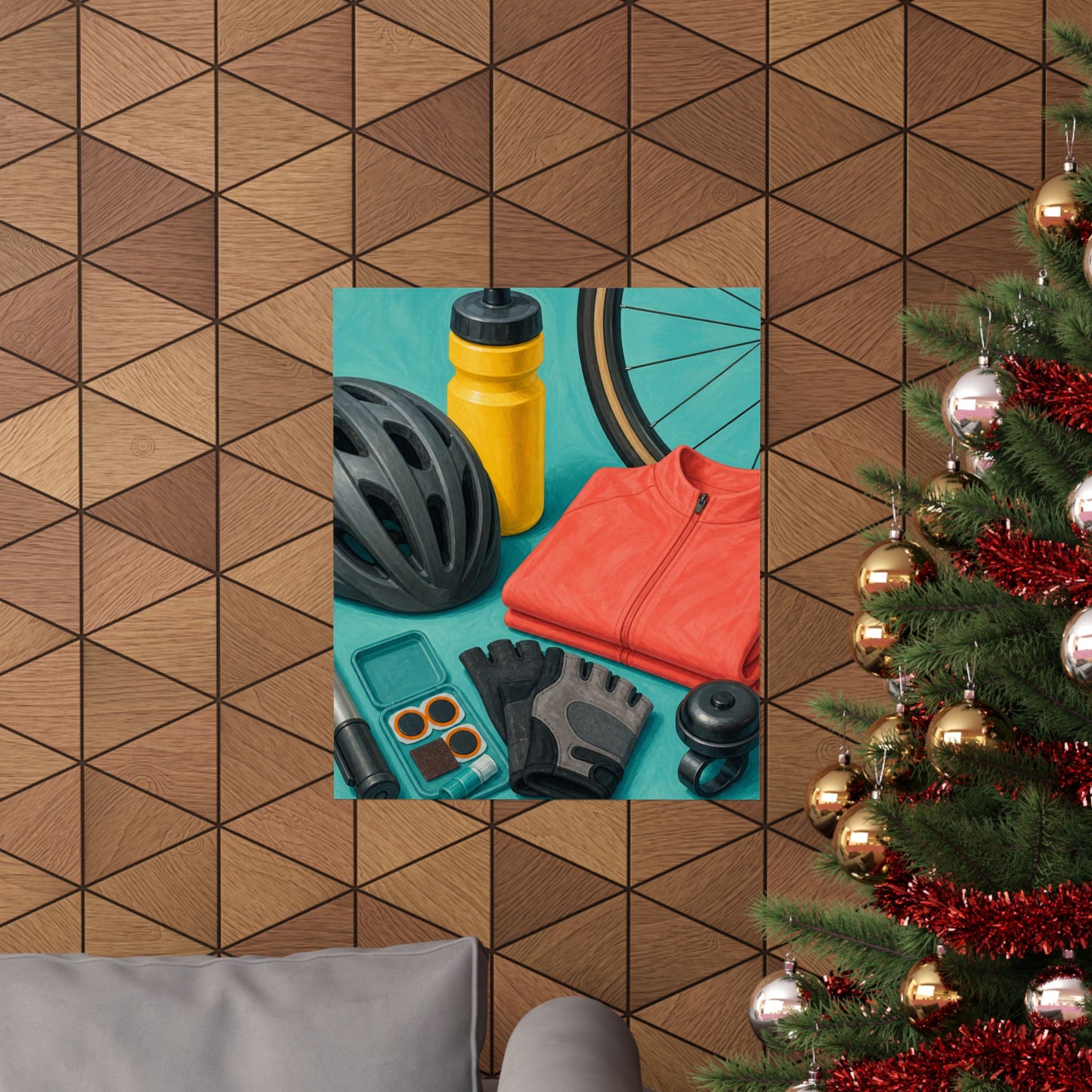 Colorful Cycling Gear Hobby Poster
