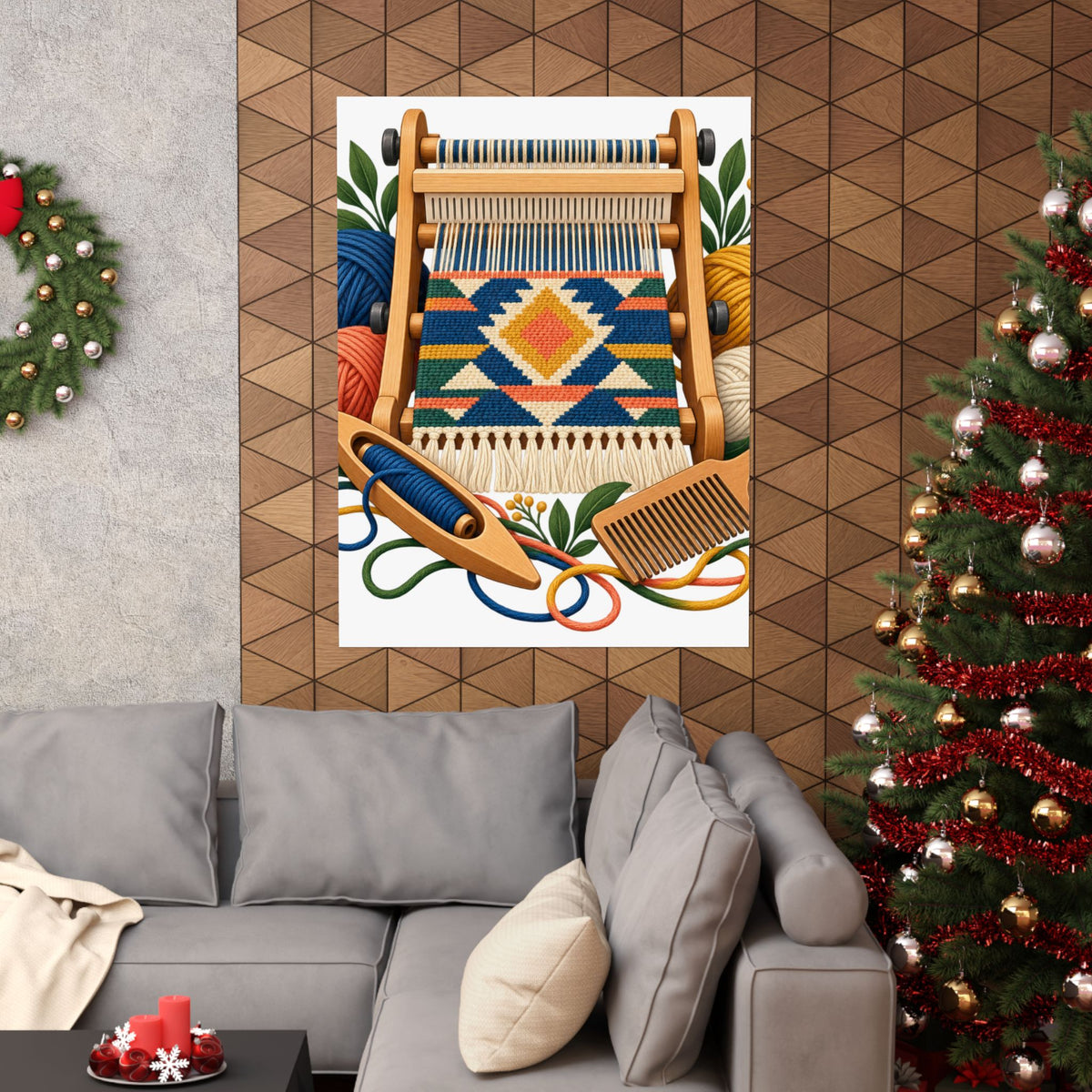 Geometric Hand Weaving Workshop Poster