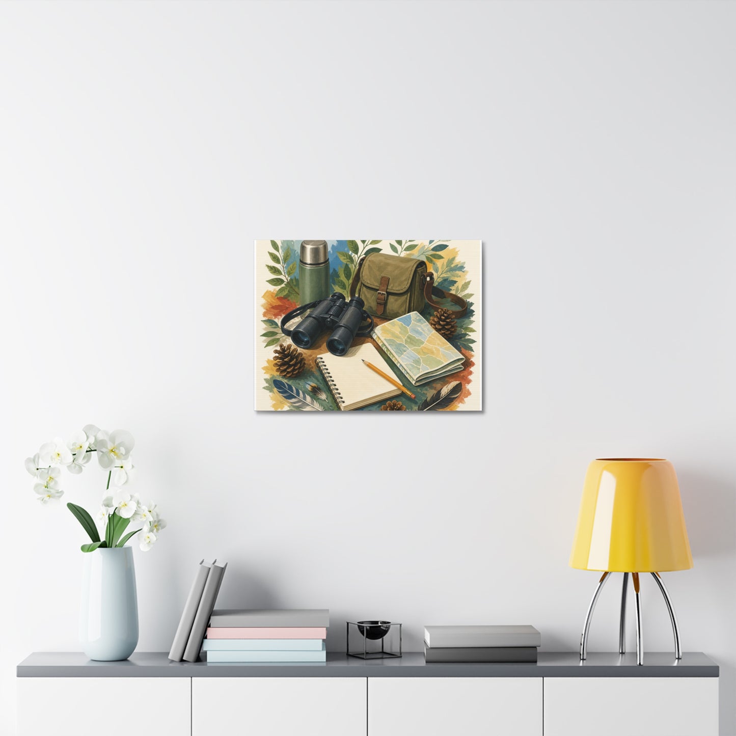 Peaceful Birdwatching Hobby Art Canvas Art