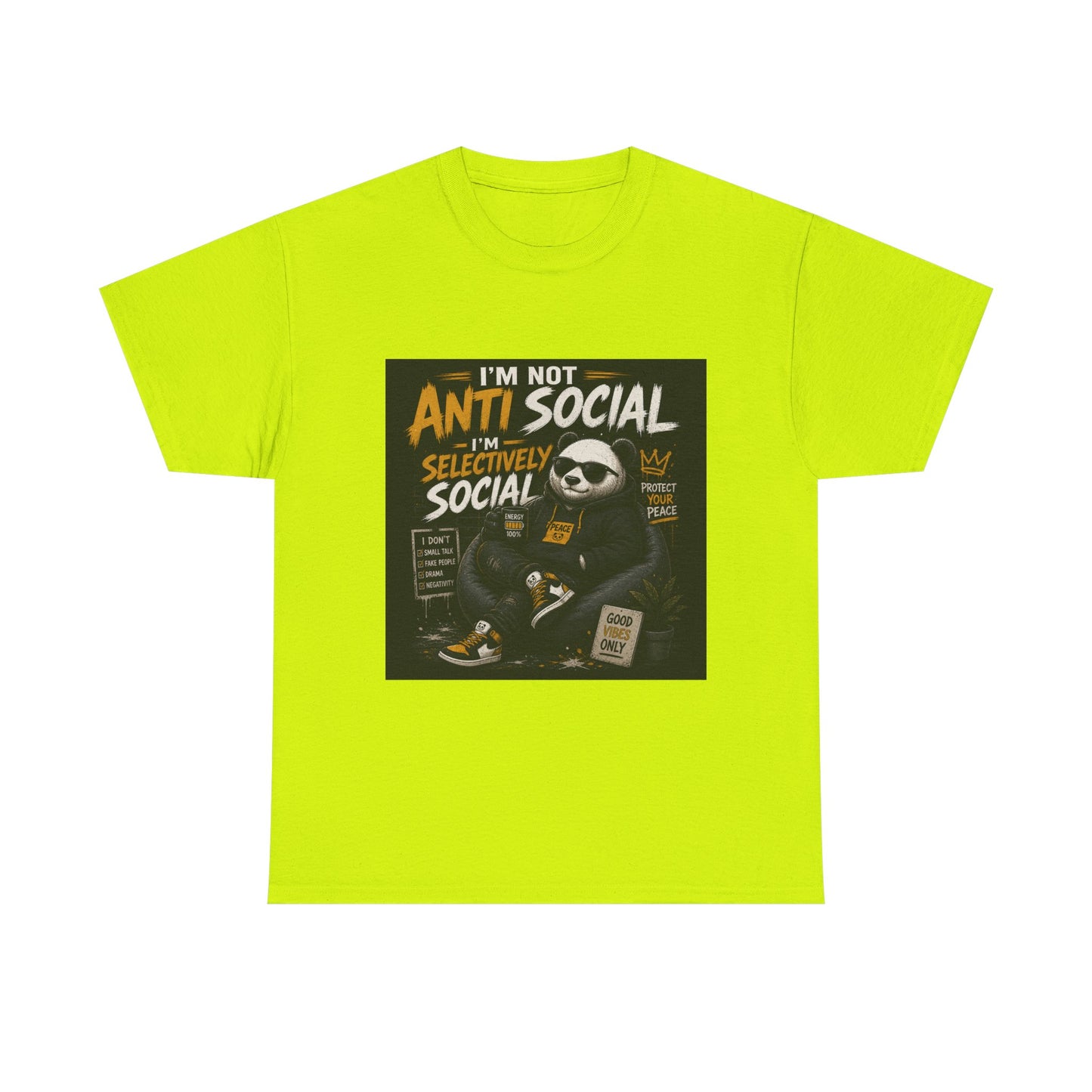 I’m Not Anti Social I’m Selectively Social sloth design Tee | funny introvert shirt
