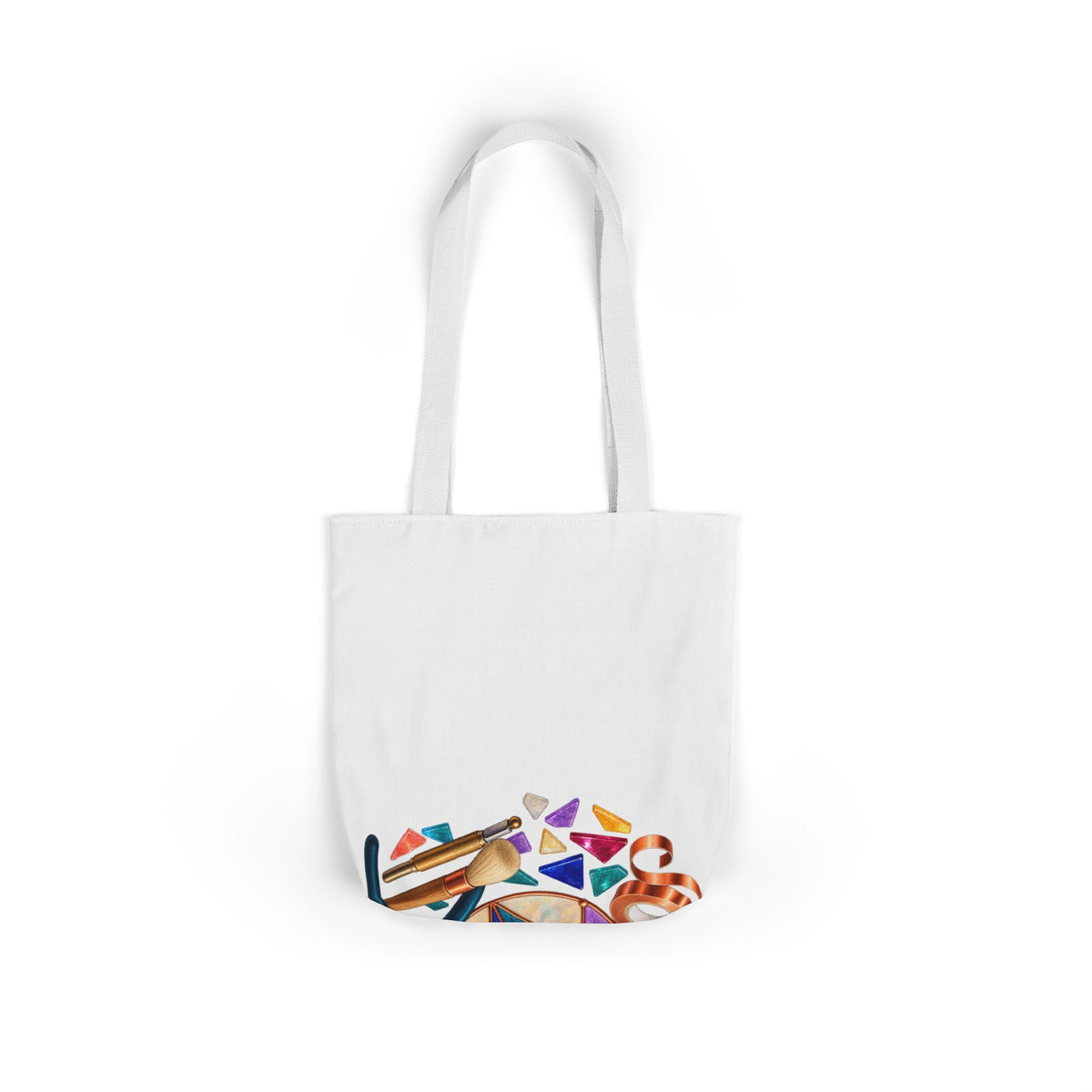 Abstract Stained Glass Suncatcher Workshop Tote Bag