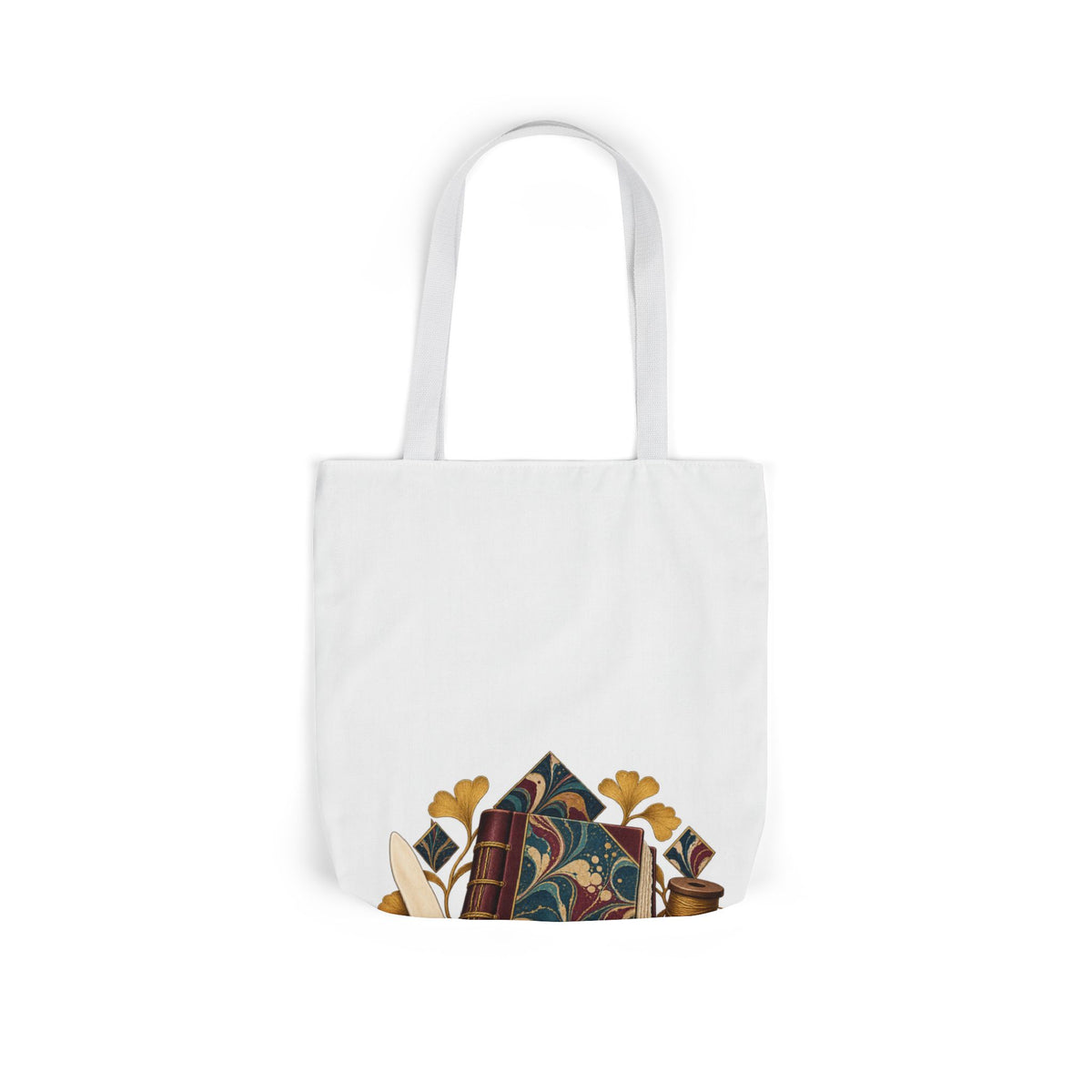 Traditional Marbled Bookbinding Workshop Tote Bag