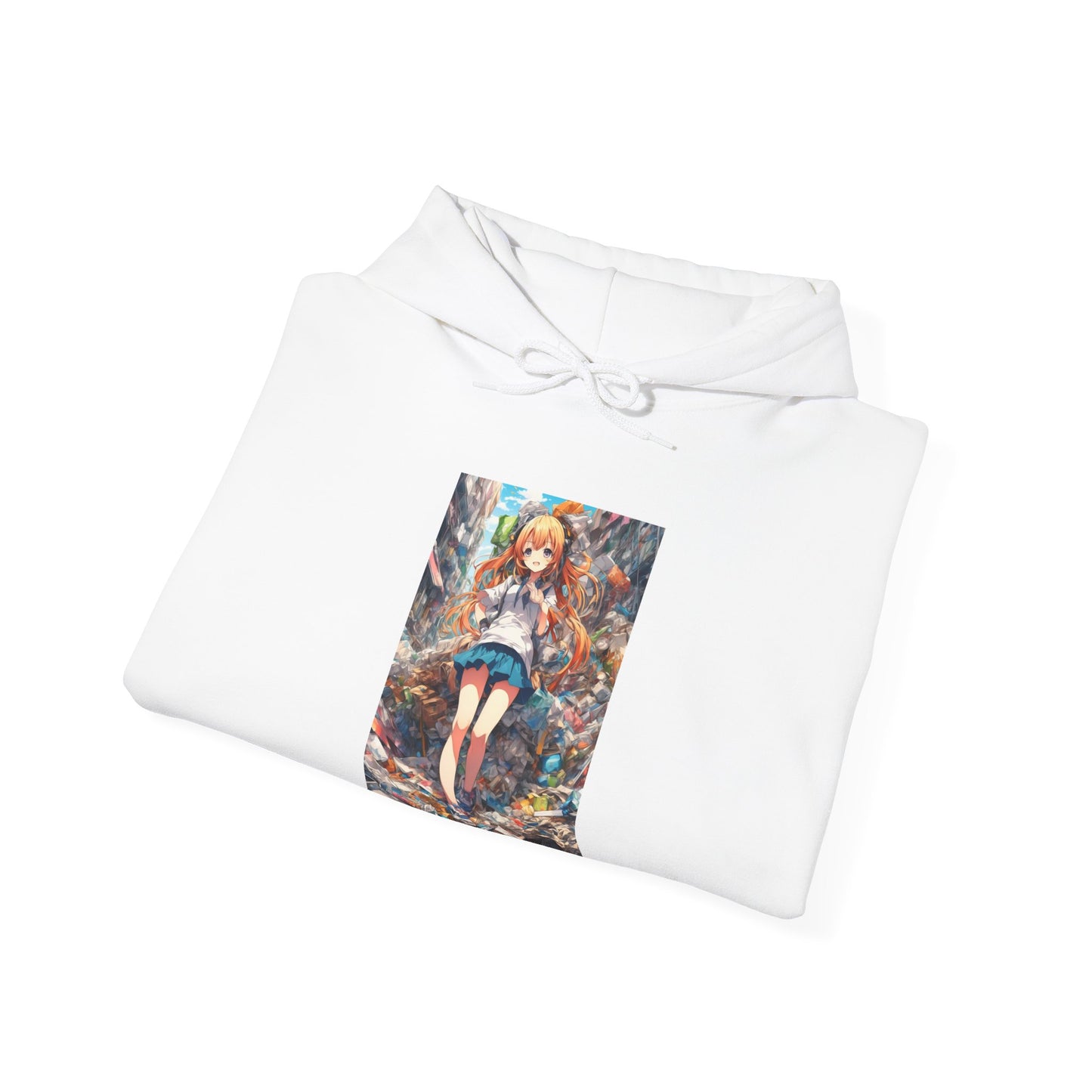 Recycling Rescue Anime Heroine Eco Street Art Hoodie