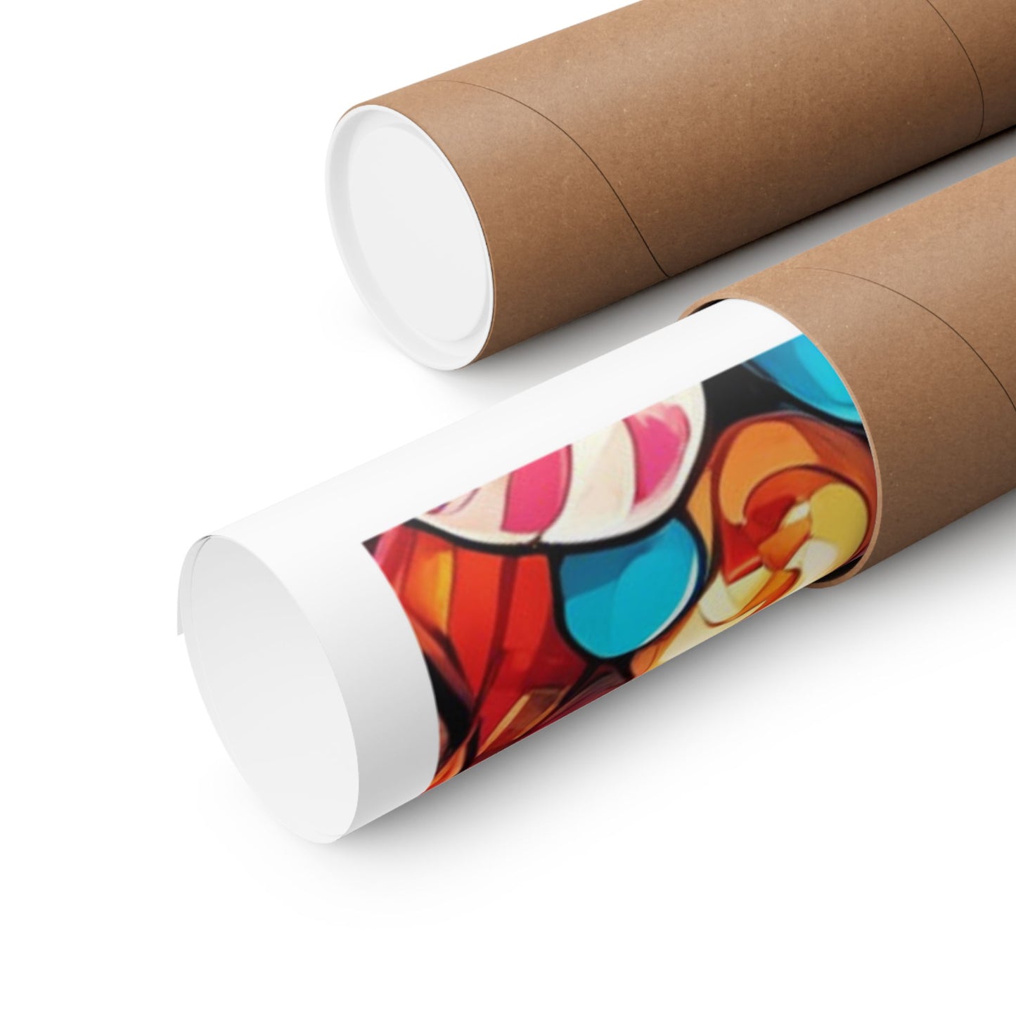 Colorful Candy and Lollipop Pattern Poster