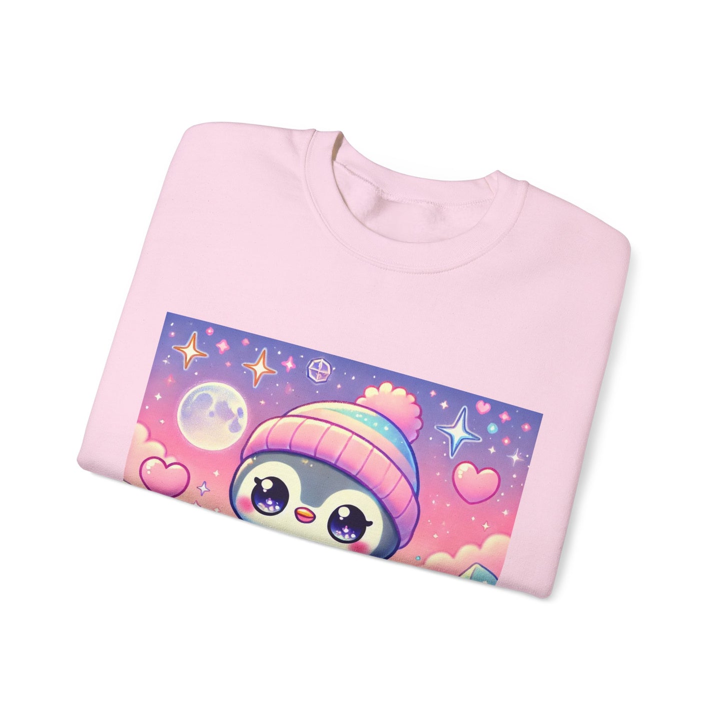 Cute Winter Penguin Ice Floe Kawaii Art Sweatshirt