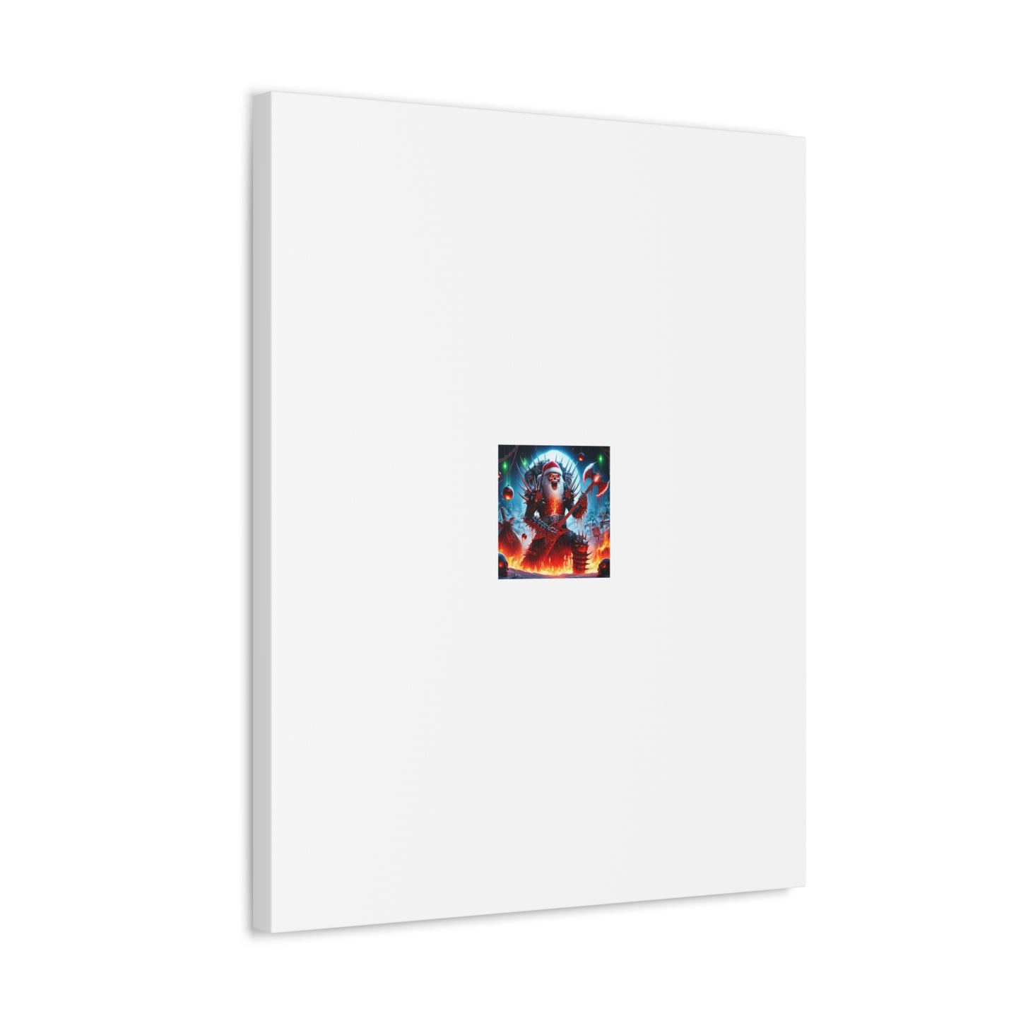 Heavy Metal Santa Holiday Concert Dark Holiday Canvas Art