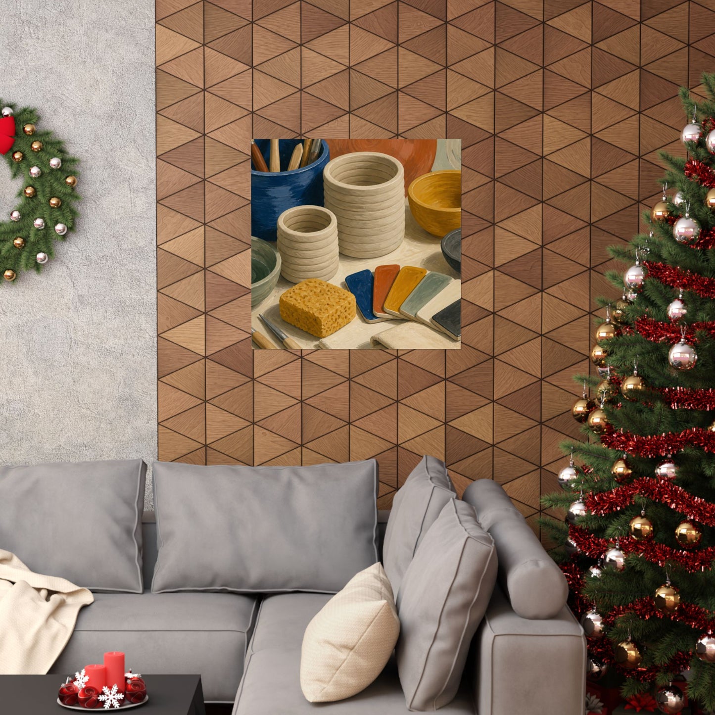 Handbuilt Ceramics Studio Art Poster