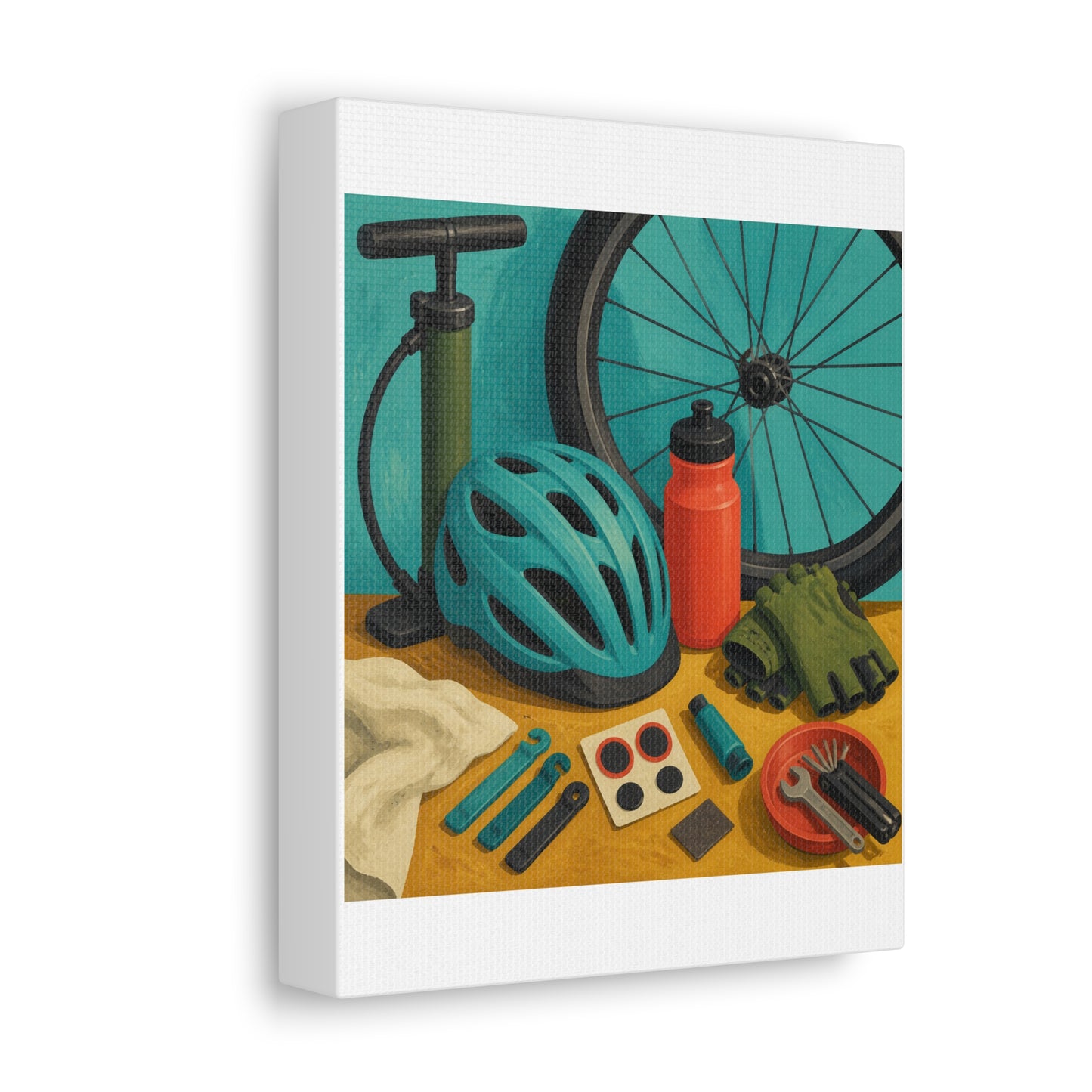 Everyday Bicycle Workshop Art Canvas Art