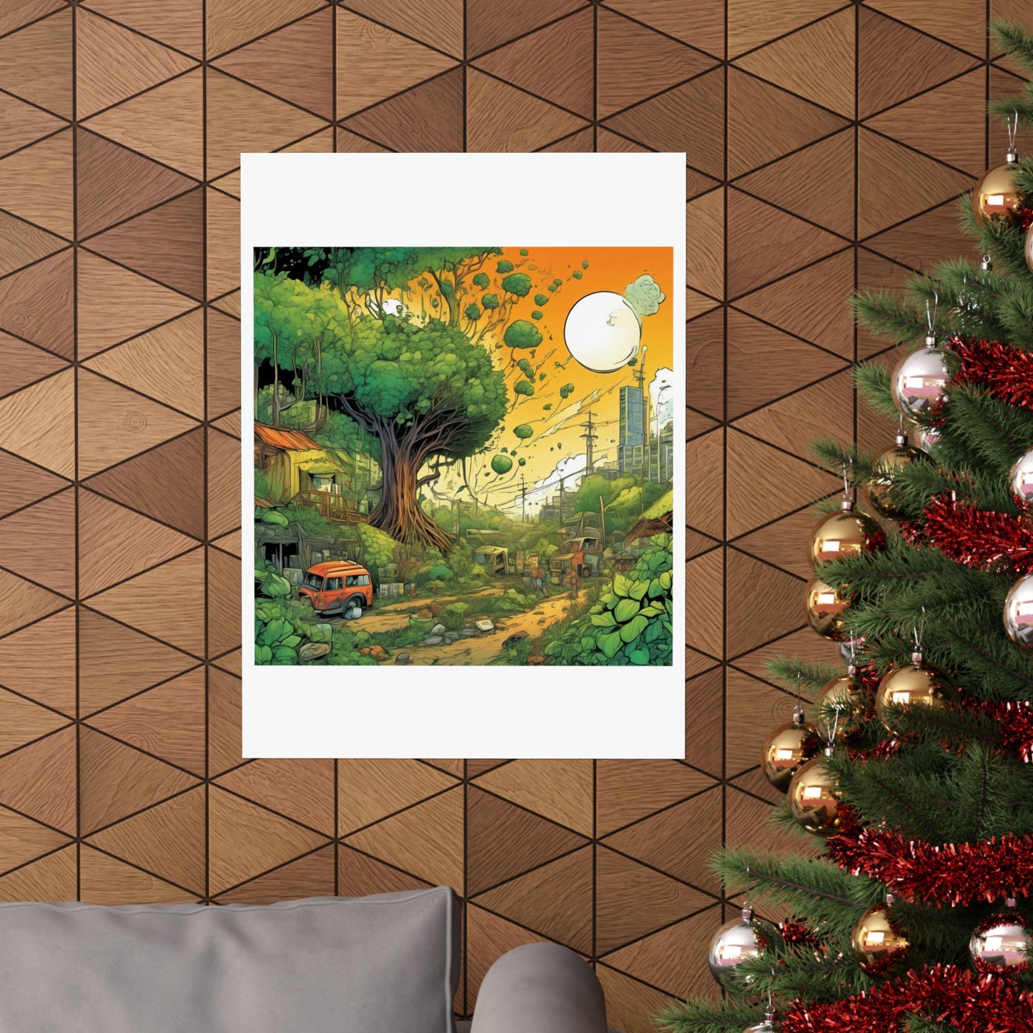 Cottage Road Landscape Nature Gift Art Poster