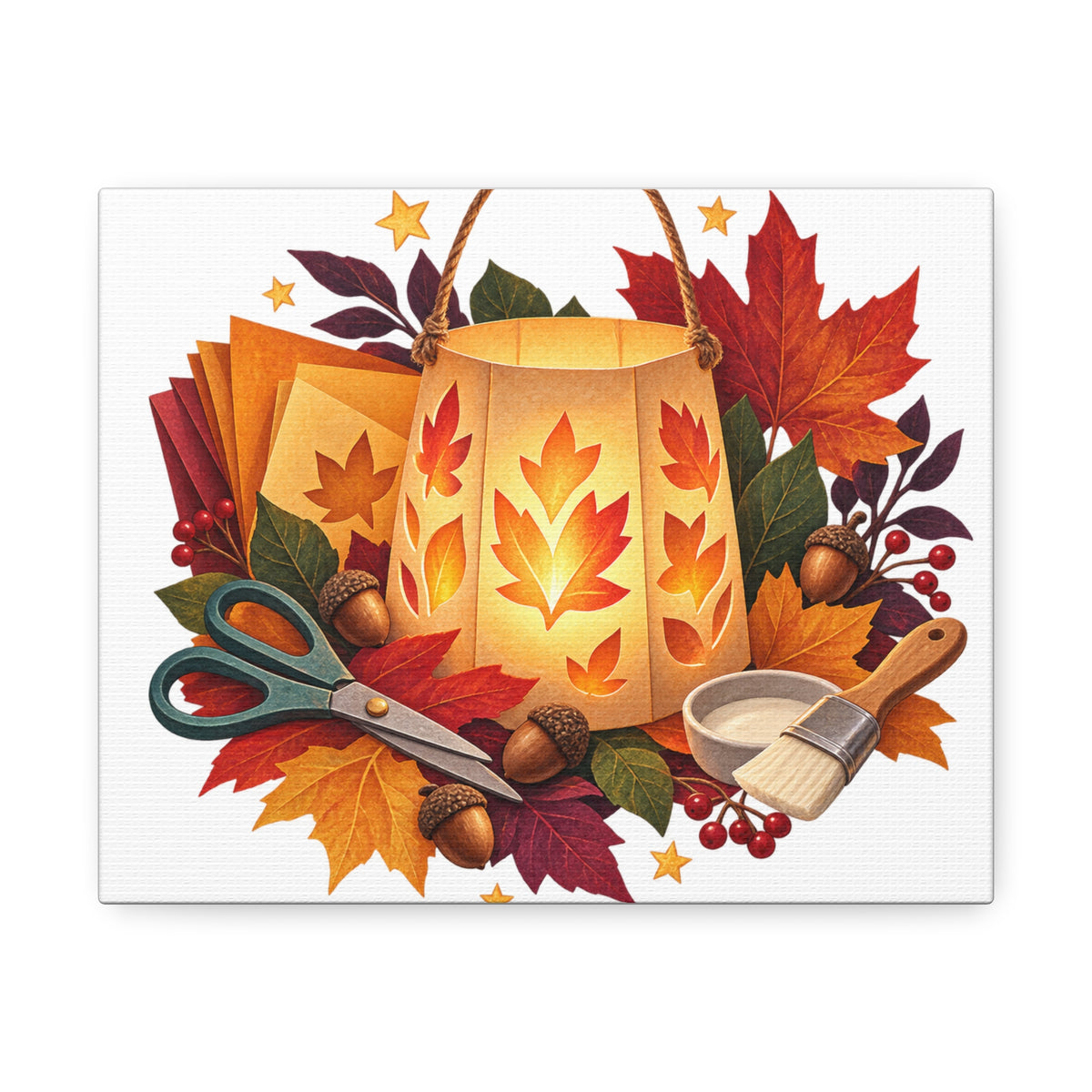 Autumn Lantern Making Workshop Canvas