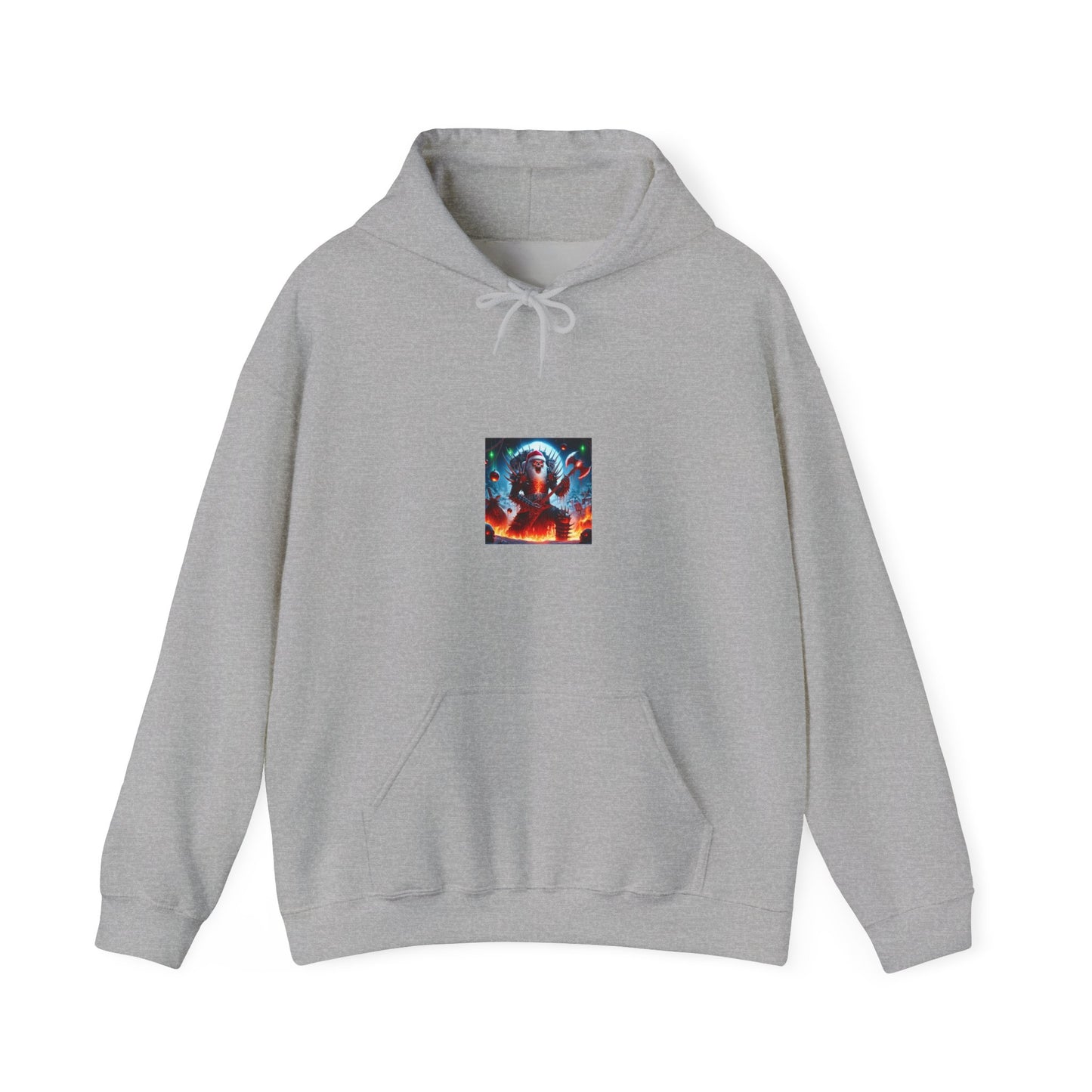 Heavy Metal Santa Holiday Concert Cozy Rock Hoodie