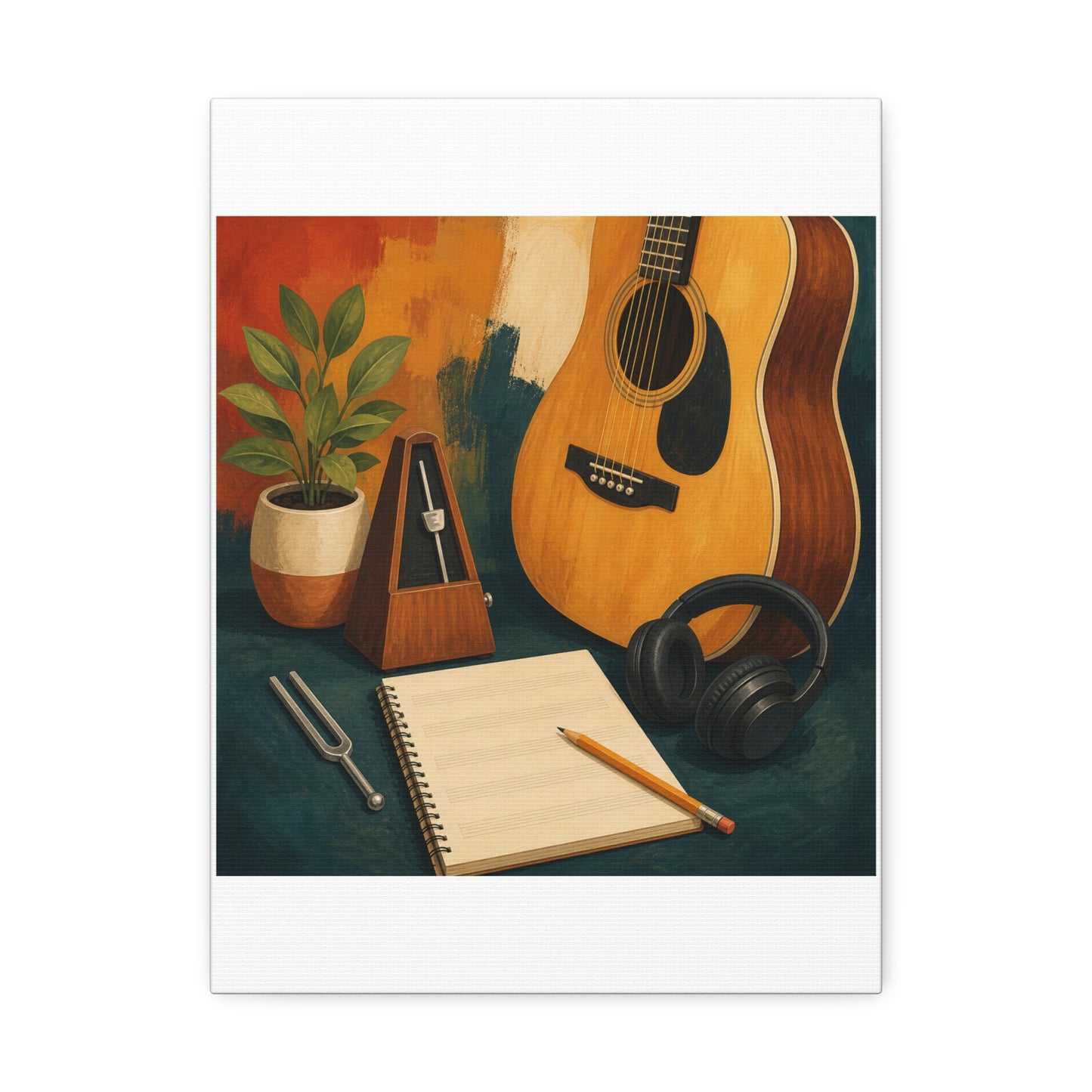 Warm Music Practice Hobby Canvas Art