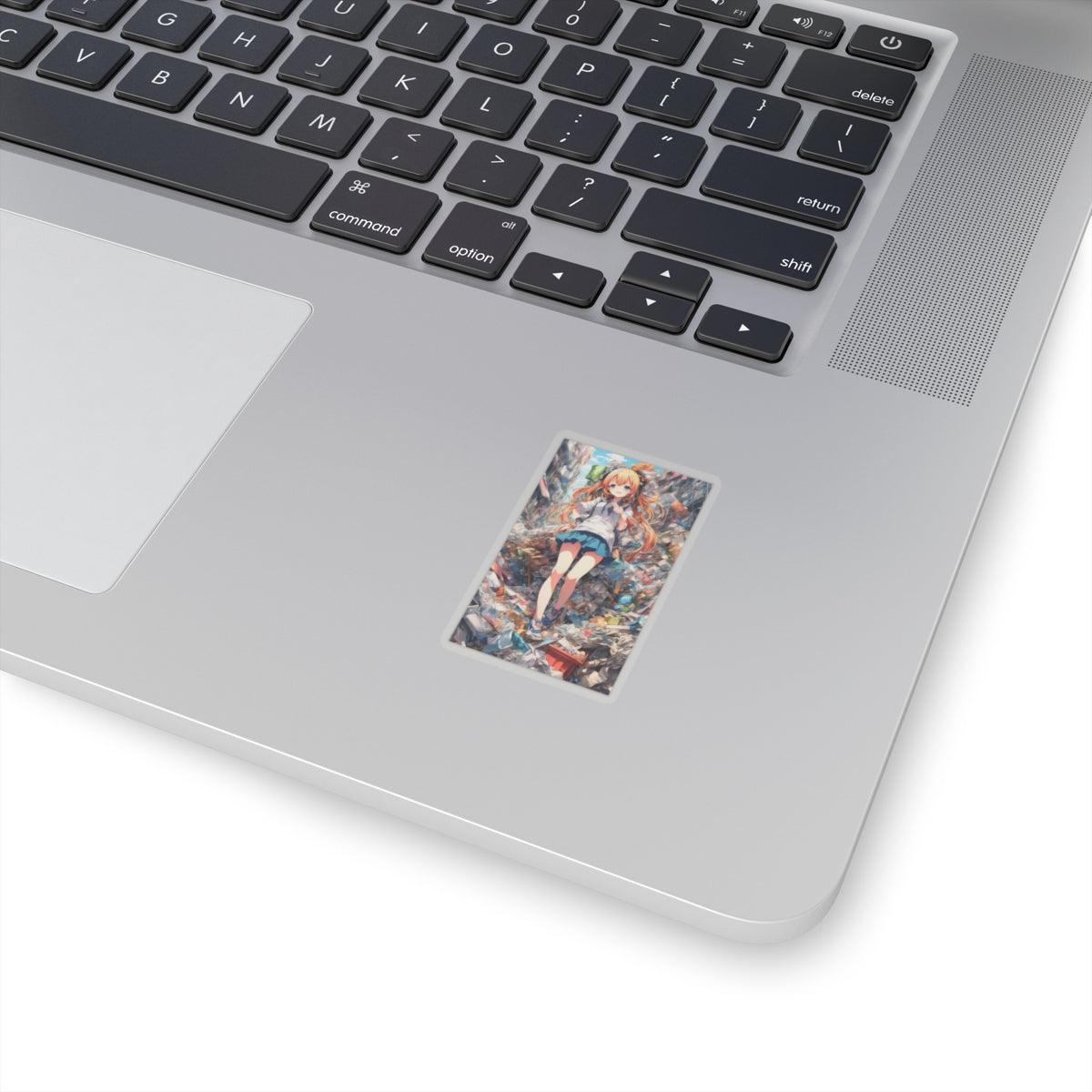 Recycling Rescue Anime Heroine Eco Street Art Sticker