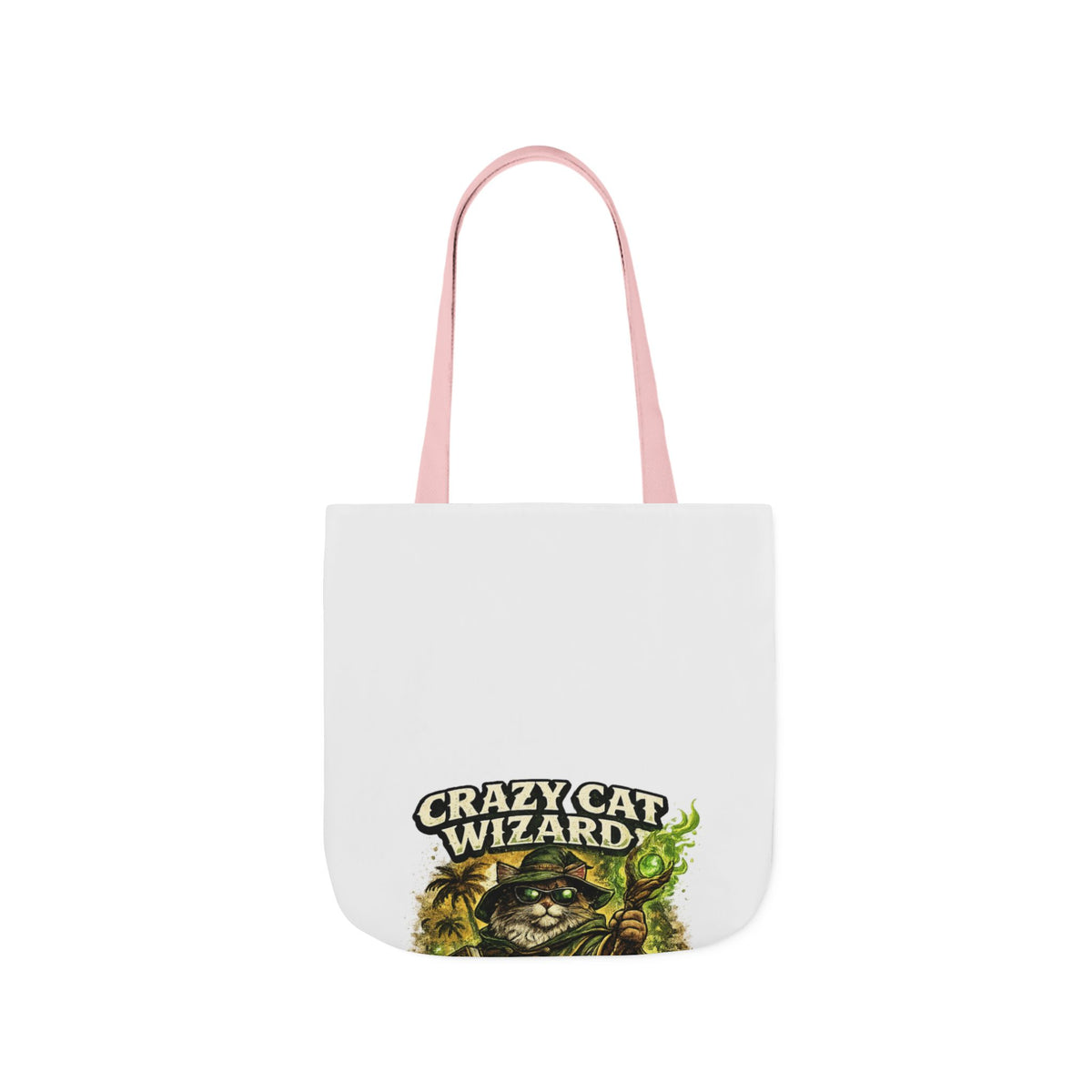 Crazy Cat Wizard Funny Fantasy Magic Tote Bag