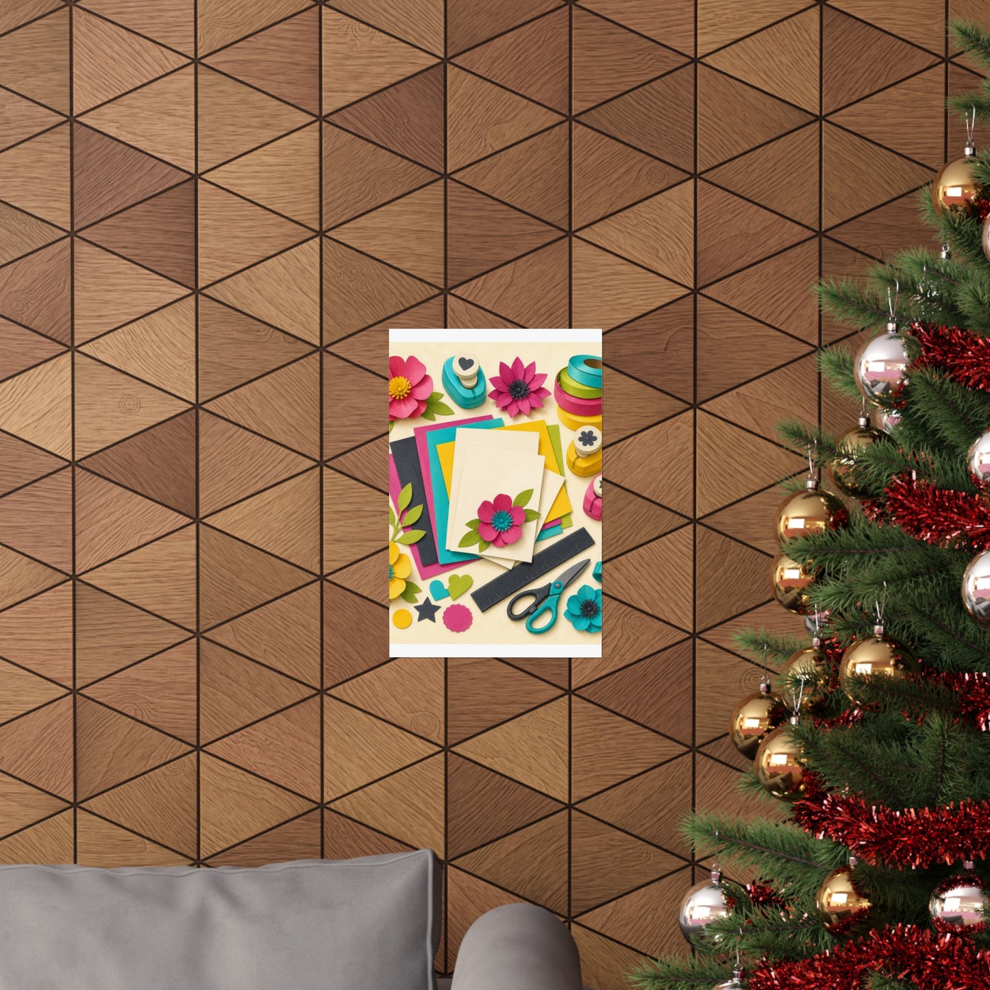Bright Paper Crafting Hobby Poster