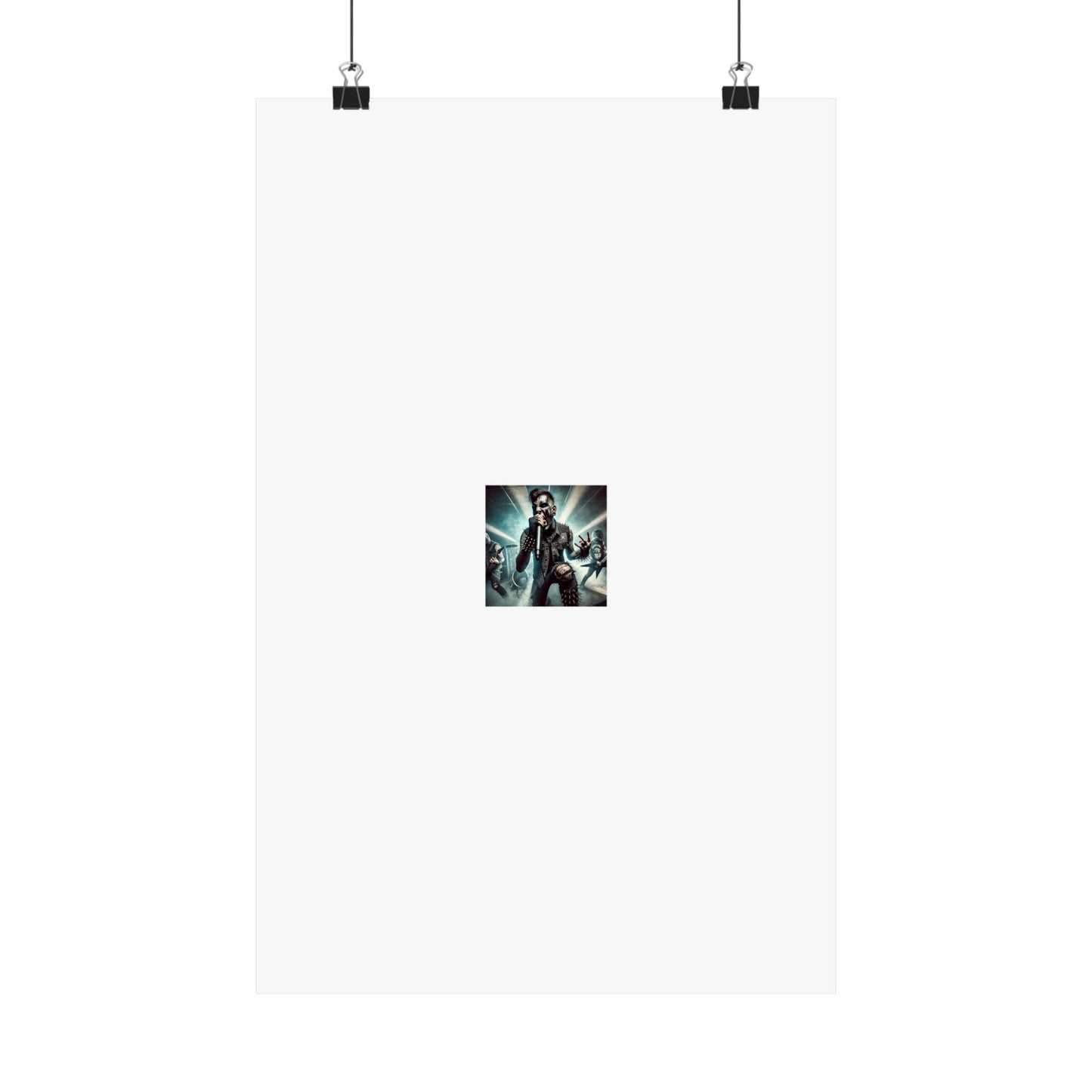 Punk Rock Vocalist Stage Energy Music Room Poster
