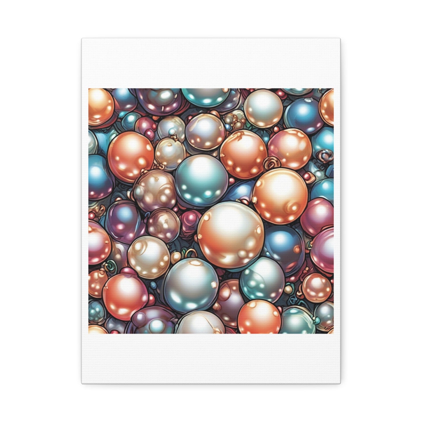 Glossy Orb Marble Abstract Gift Art Canvas