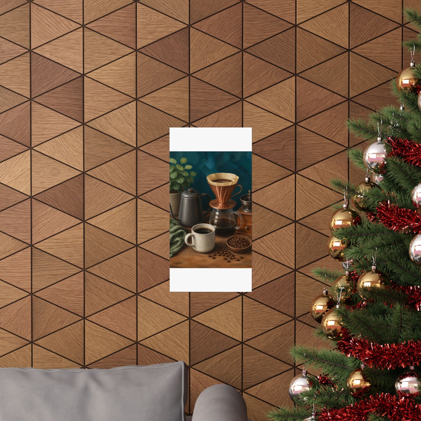Warm Home Coffee Brewing Art Poster