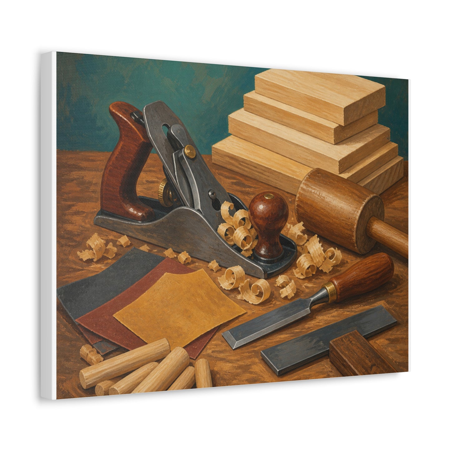 Classic Woodworking Tools Hobby Canvas Art